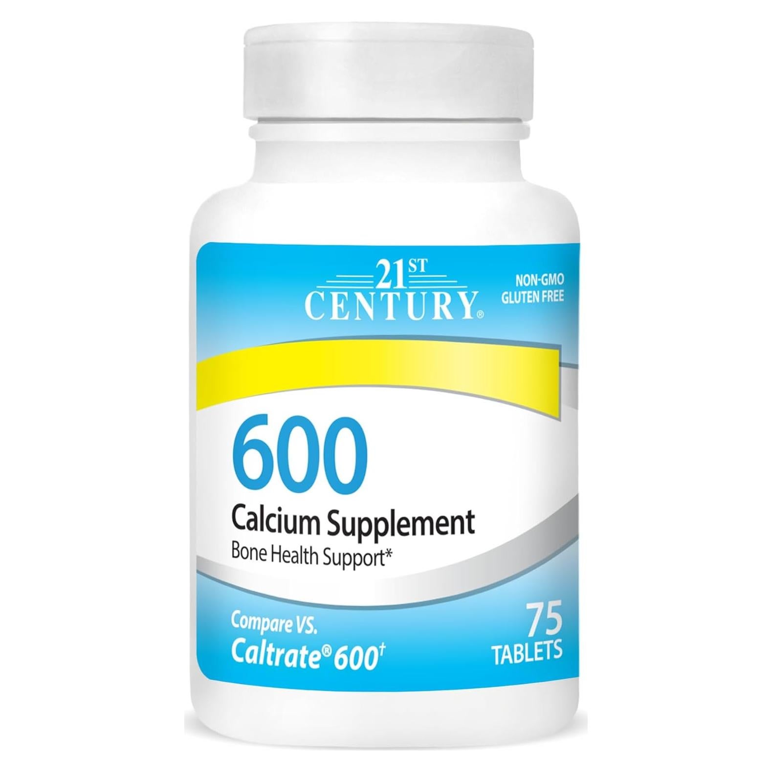 Suplemento de Calcio 600 mg Siglo 21 - 75 Tabletas