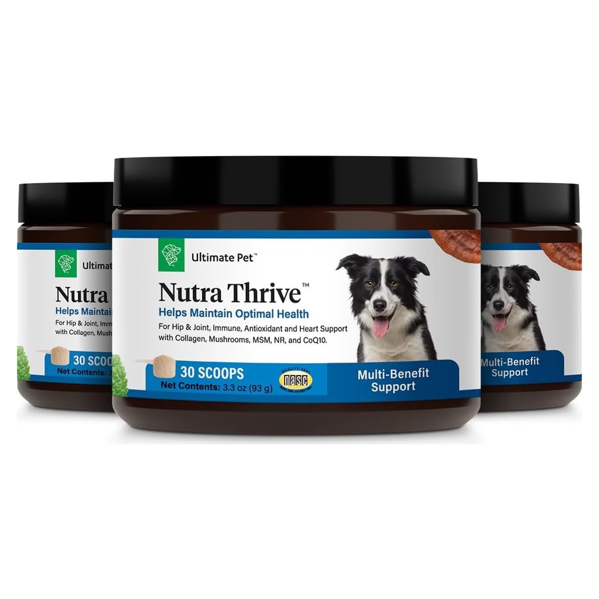 Suplemento Nutricional Nutra Thrive Canino 40-en-1 en Polvo 3 Paquetes