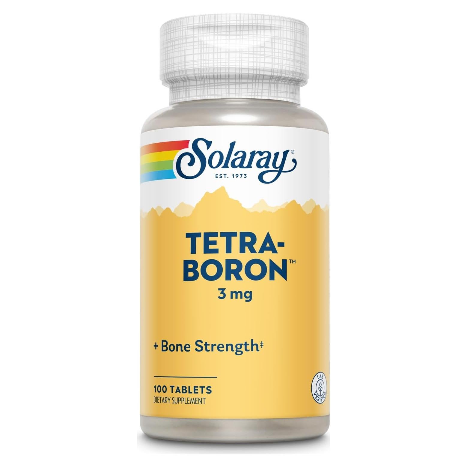 Tabletas de Boro Solaray 3mg - 100 Unidades