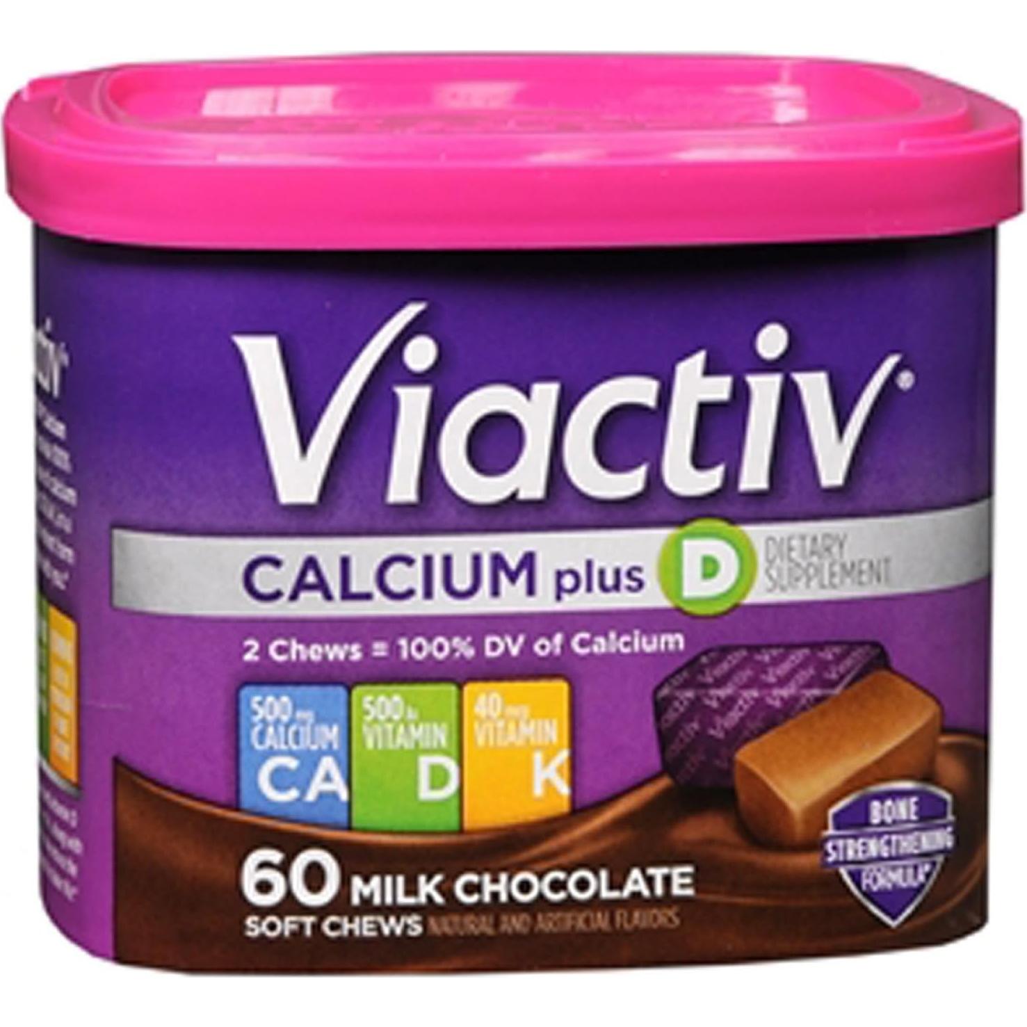 Suplemento de Calcio Viactiv y Vitafusion 100 gomitas