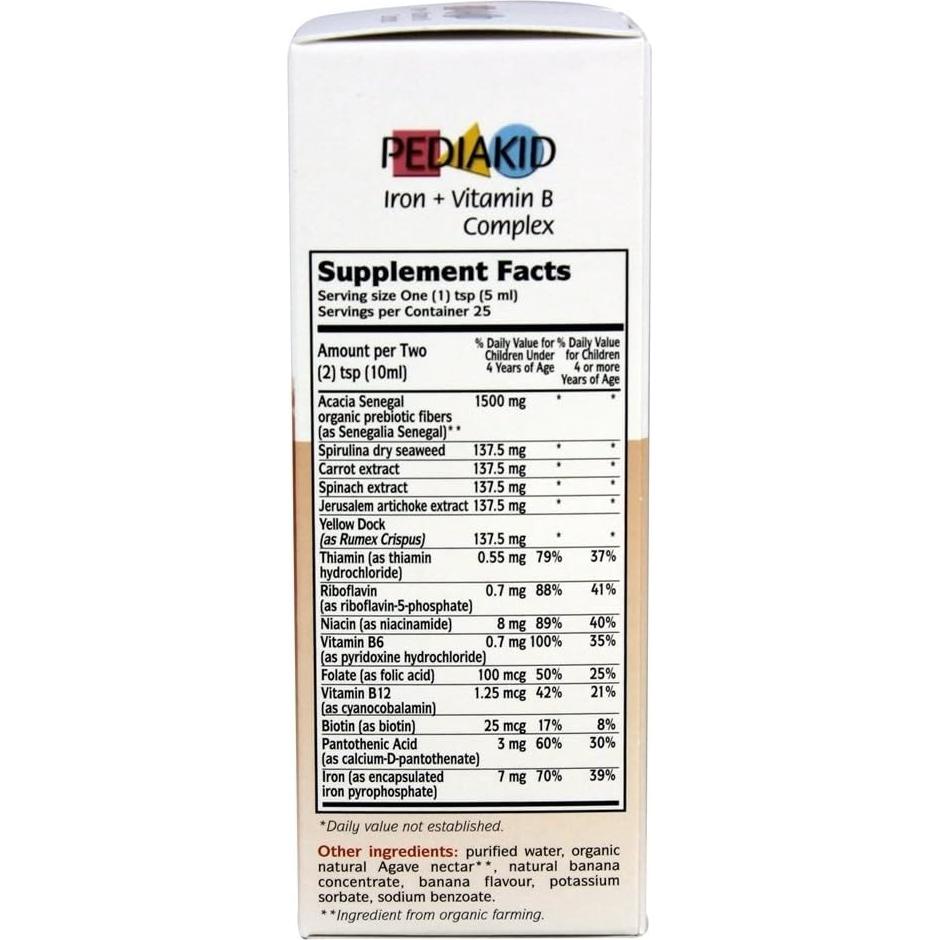 Suplemento Natural Pediakid Hierro y Vitaminas B 181g