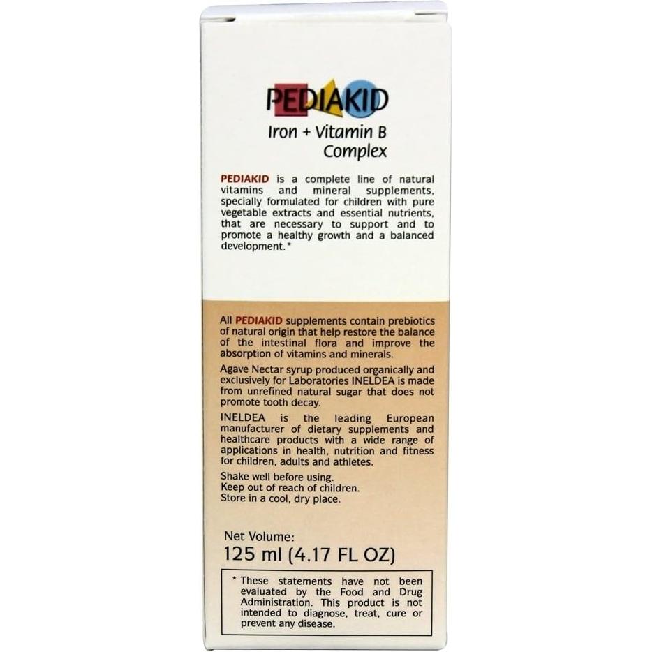 Suplemento Natural Pediakid Hierro y Vitaminas B 181g