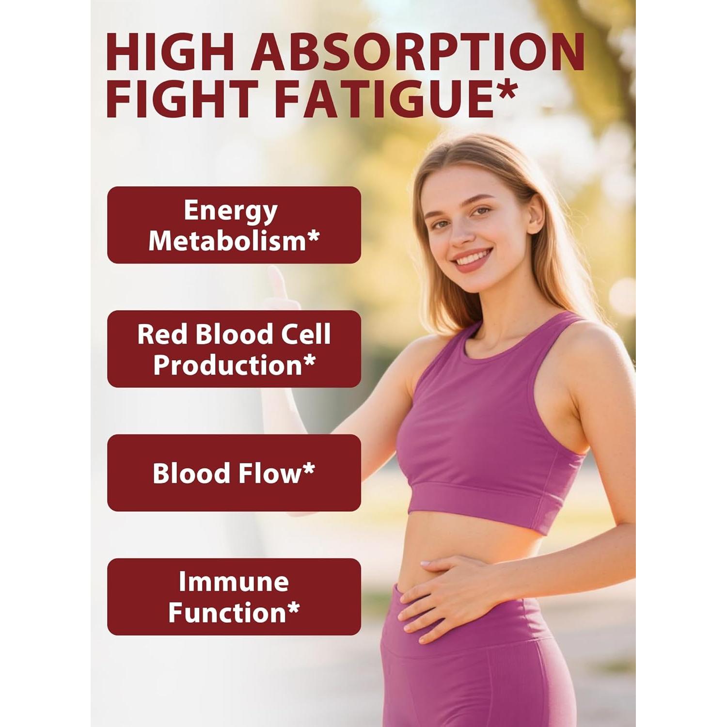 Suplemento de Hierro Vitacook 65mg con Vitaminas 60 Cápsulas