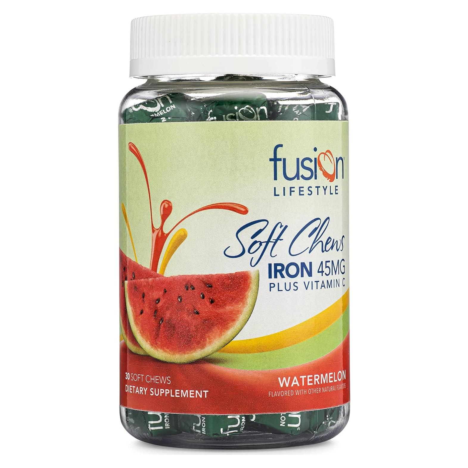 Suplemento de Hierro Caramelos Blandos Fusion Lifestyle 30 Unidades