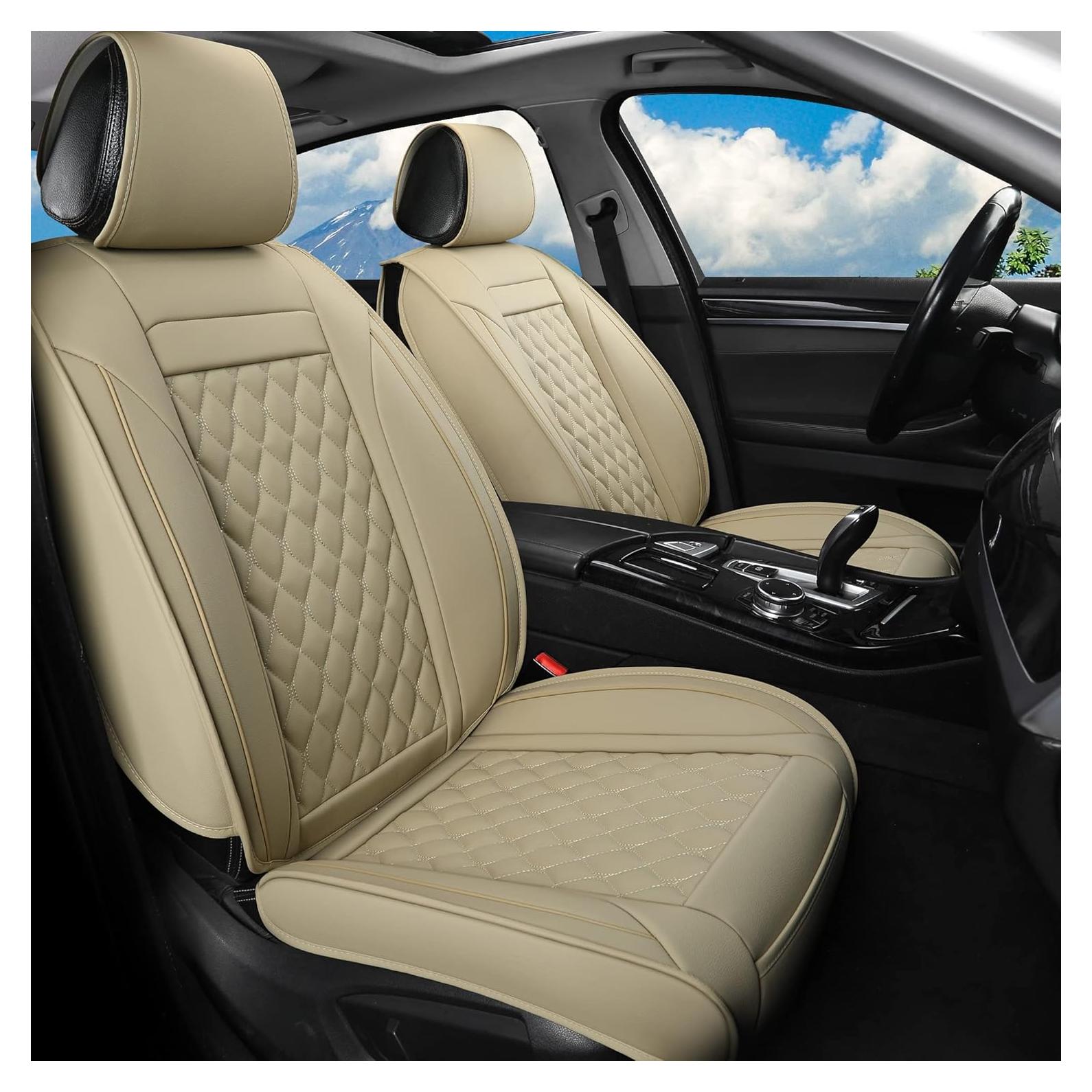 Fundas de Asiento de Coche Vankerful Beige Ajuste Universal