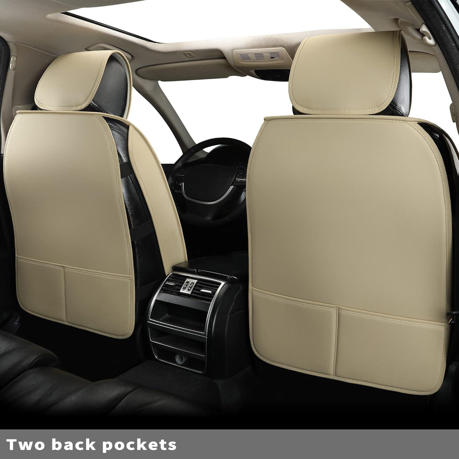 Fundas de Asiento de Coche Vankerful Beige Ajuste Universal