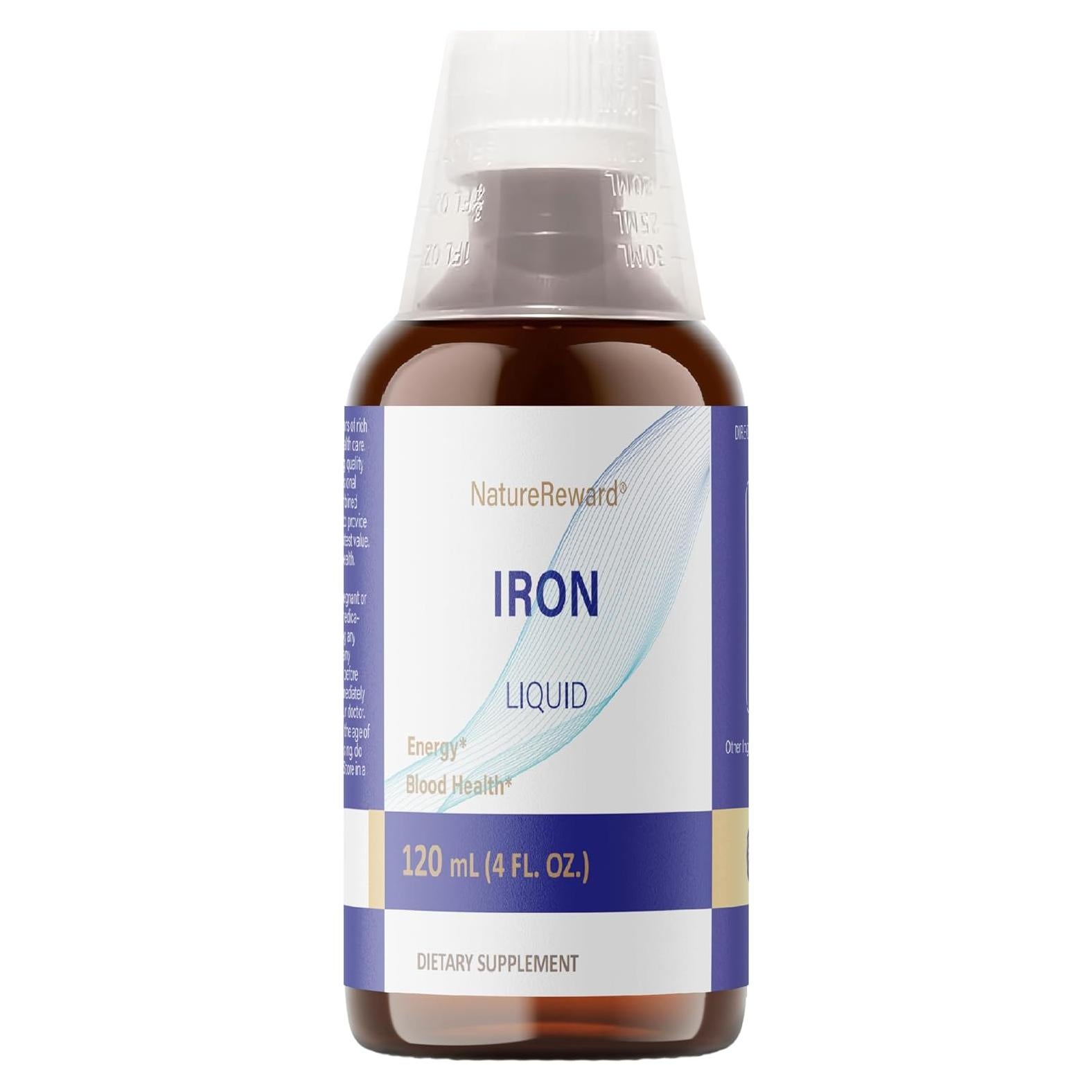 Suplemento Líquido de Hierro NatureReward 118 mL 125 mg/dosis