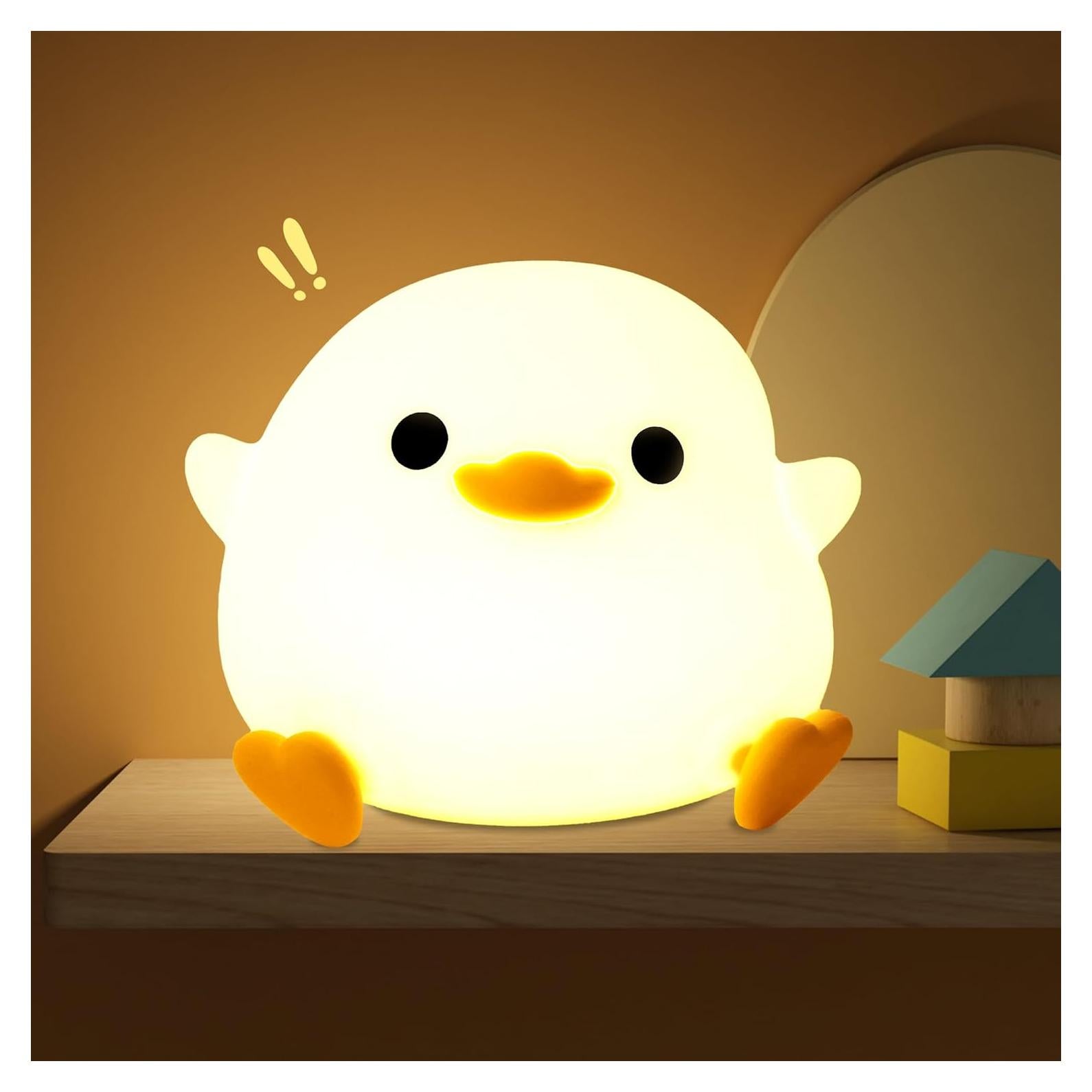 Luz Nocturna Pato OkiyiD Recargable Táctil 20cm