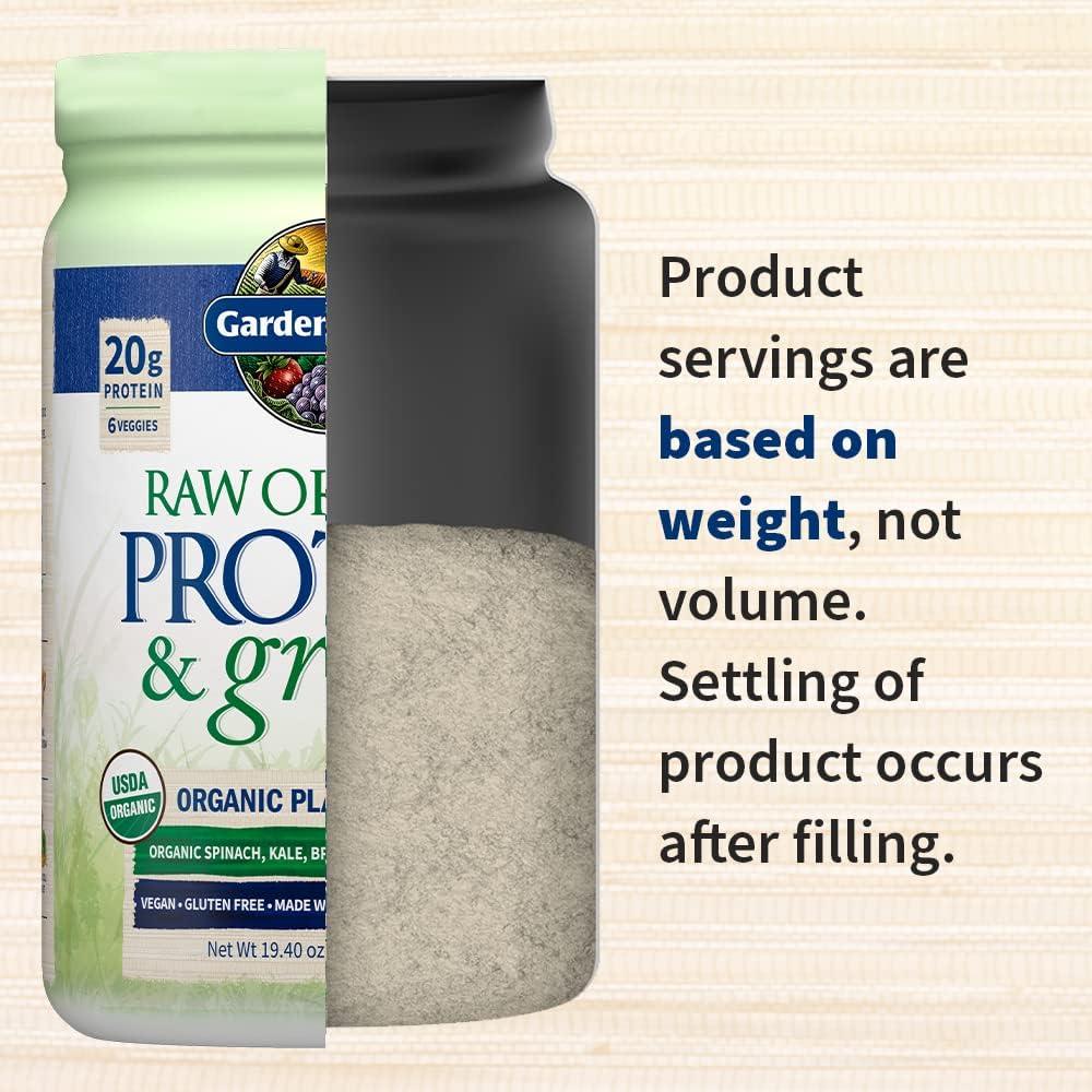 Proteína Orgánica Cruda Jardín de Vida Vainilla 20 Porciones