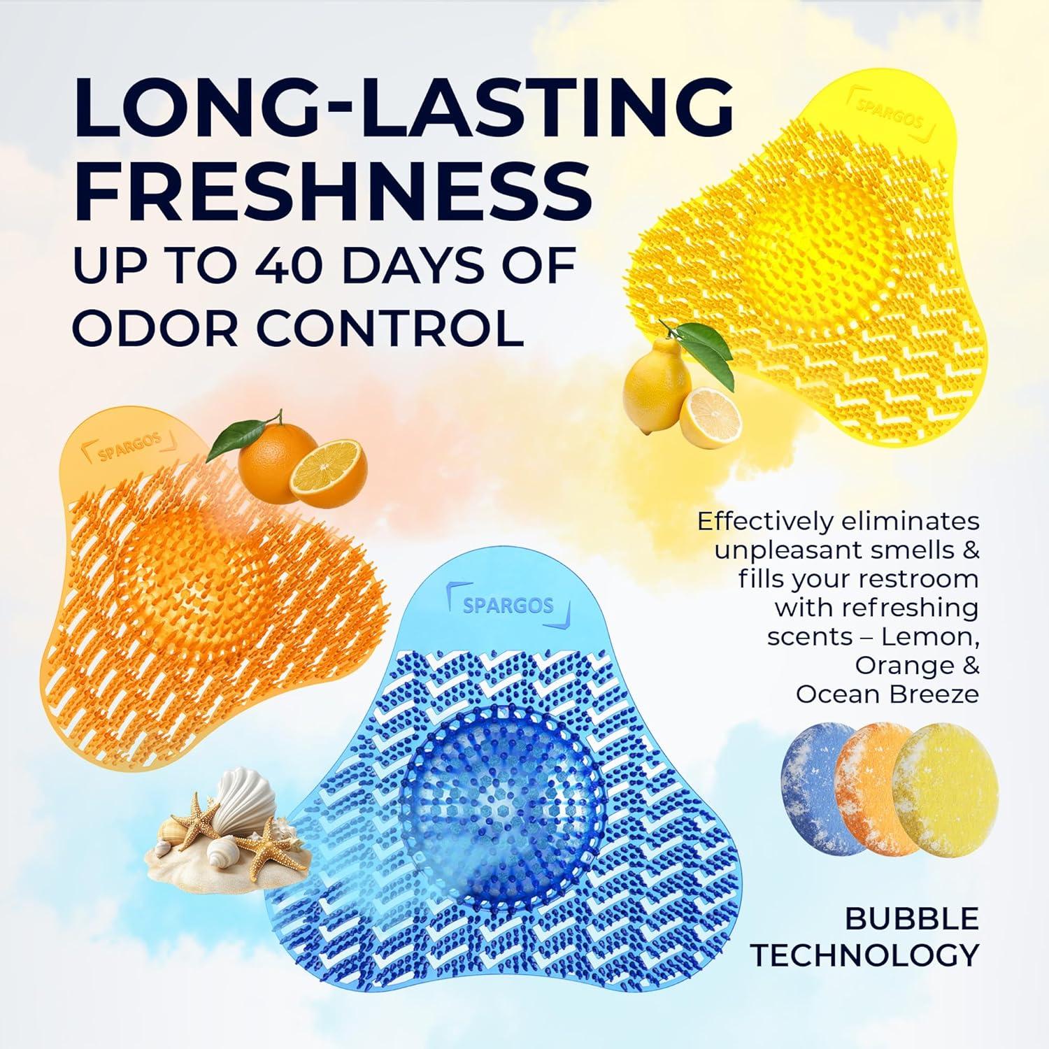 Pantallas de Urinal Desodorantes Spargos 24 Piezas - 3D Onda