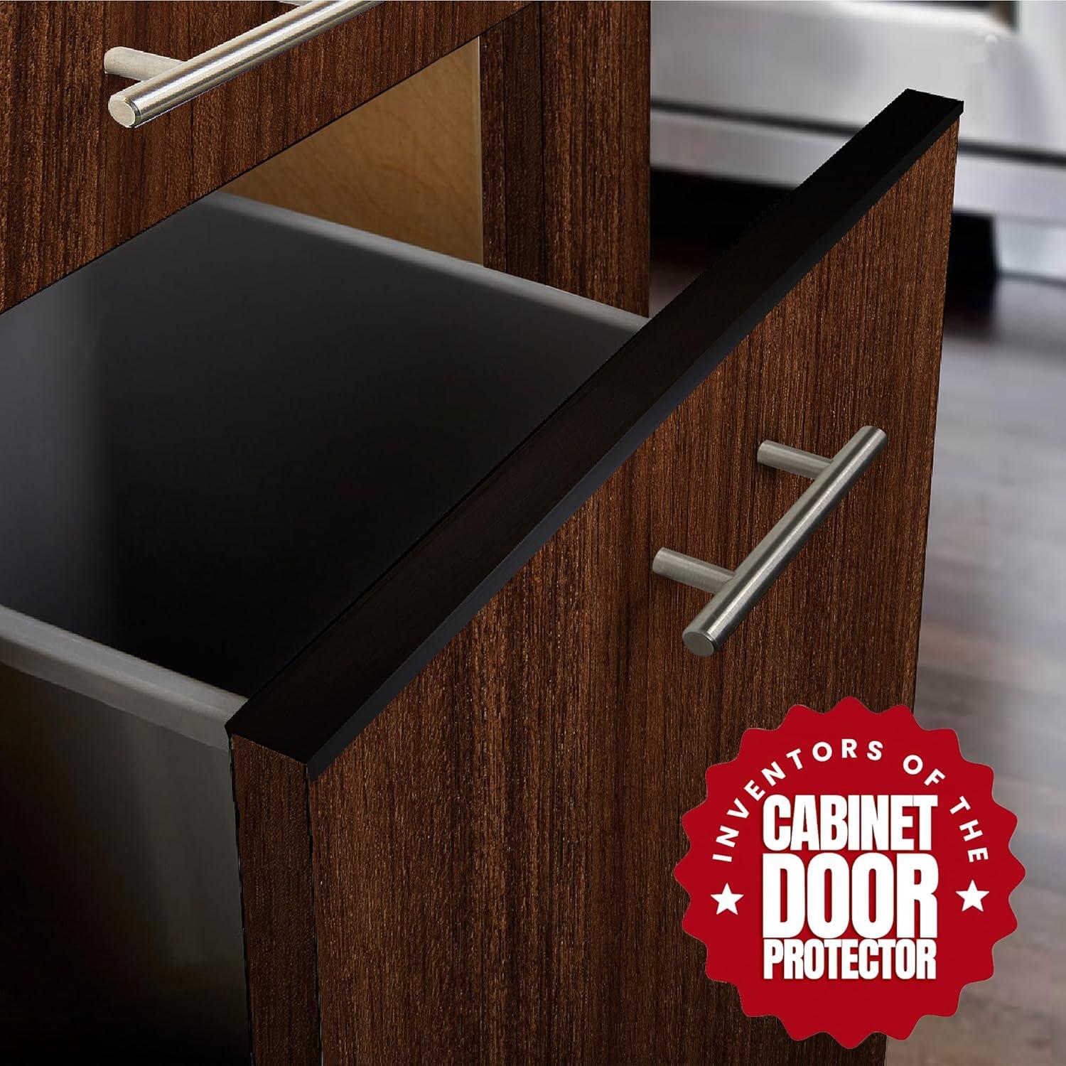 Protector de Borde Cabinet Hero 18 cm Negro Paquete de 4