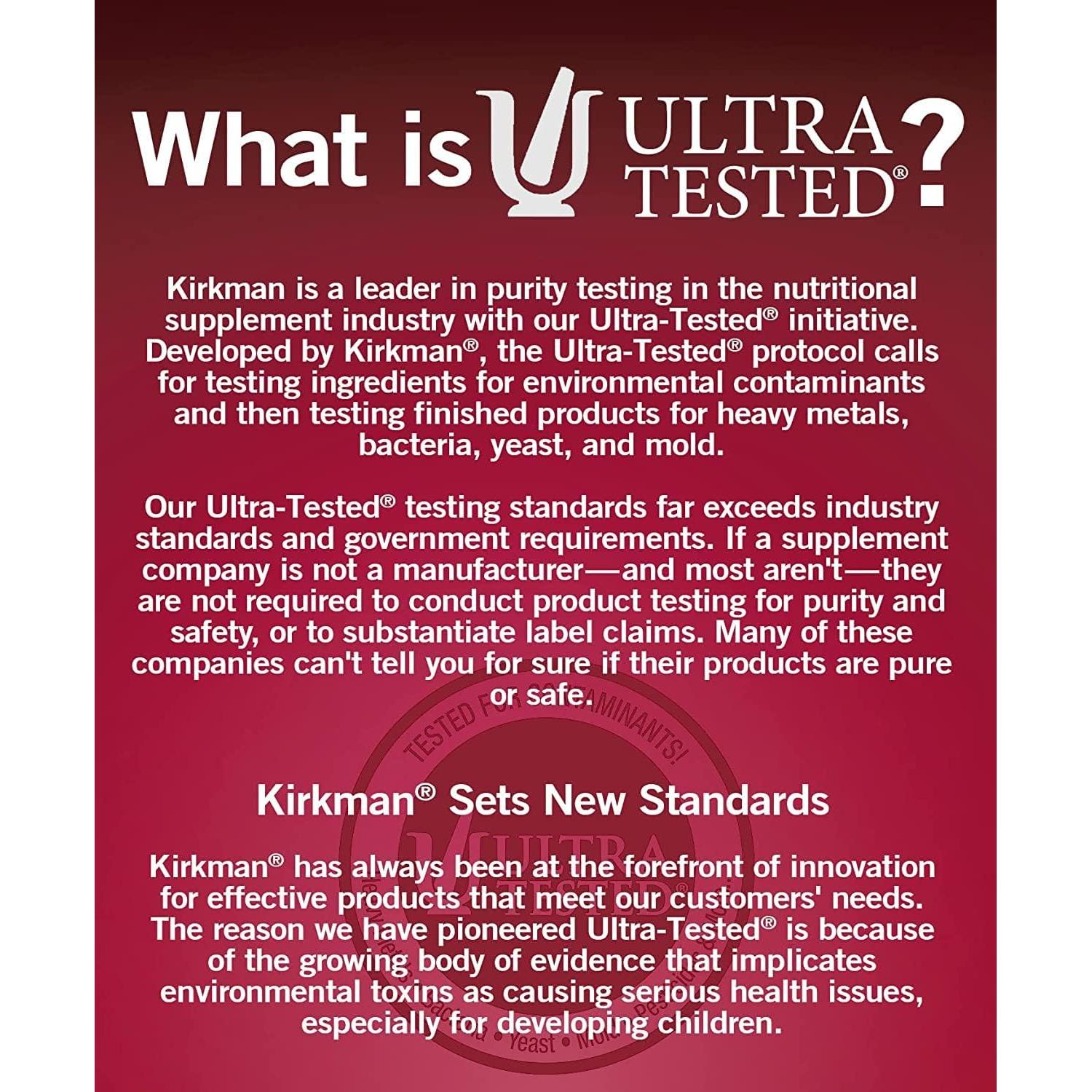 Cápsulas de Hierro 25 mg Kirkman - Hipoalergénico - 120 unidades