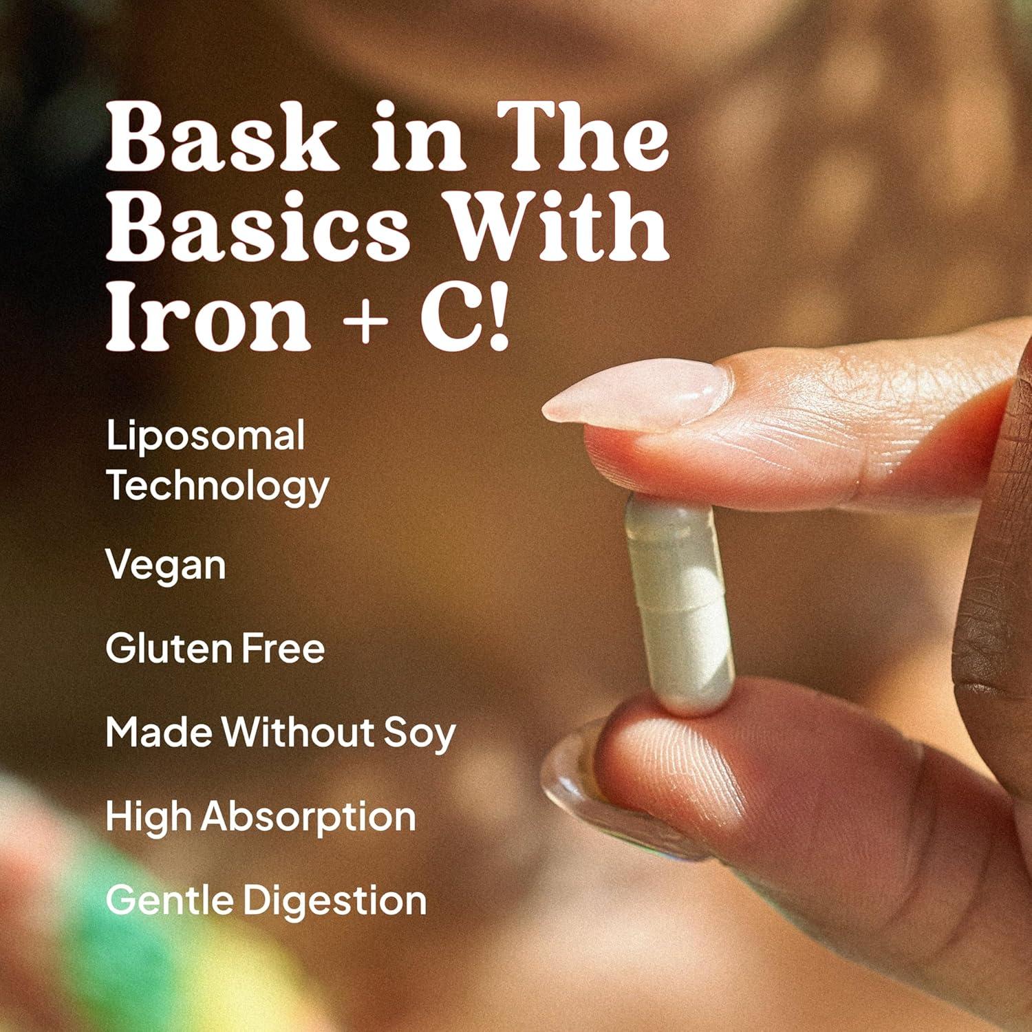 Suplemento de Hierro Liposomal KAL con Vitamina C 30 VegCaps