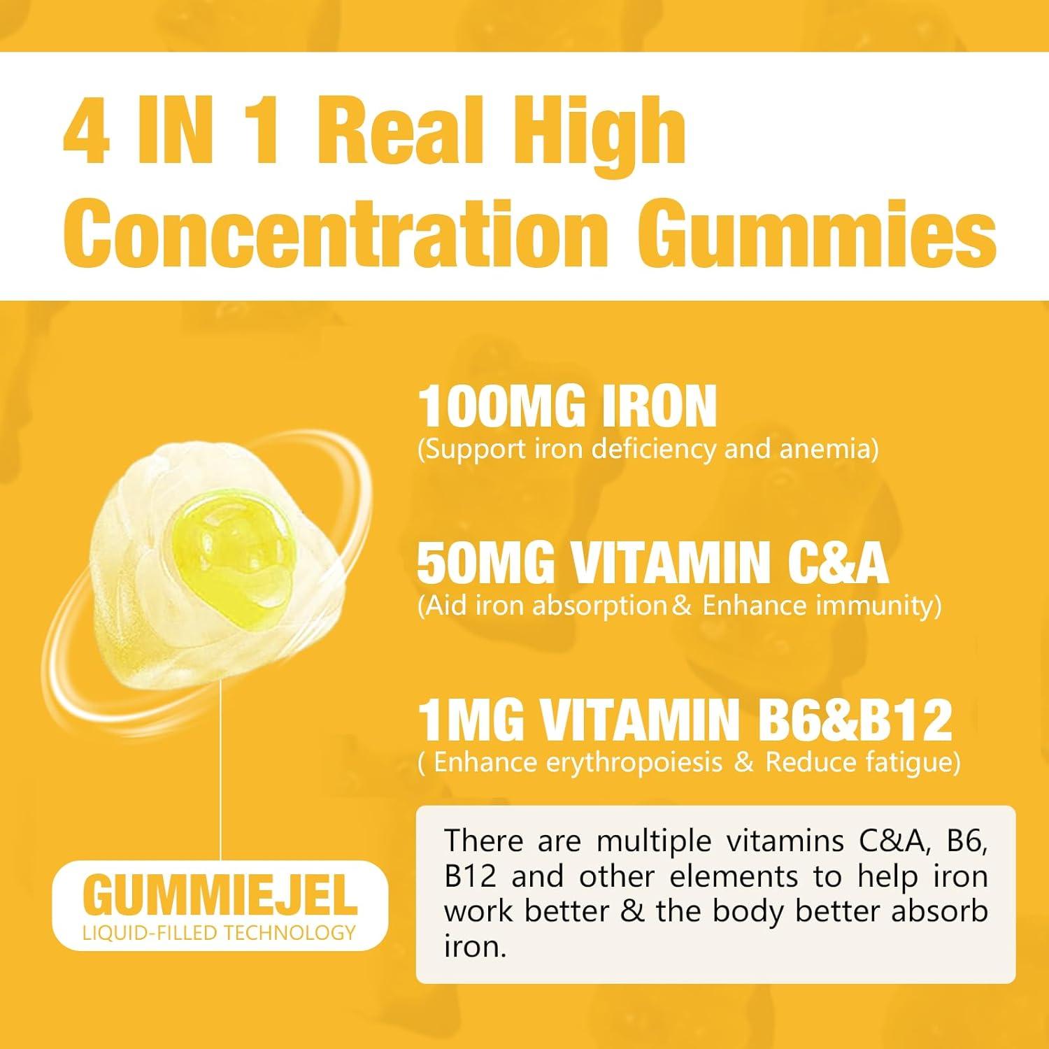 Suplemento de Hierro Gominolas Patxans 120 Gominolas 100mg