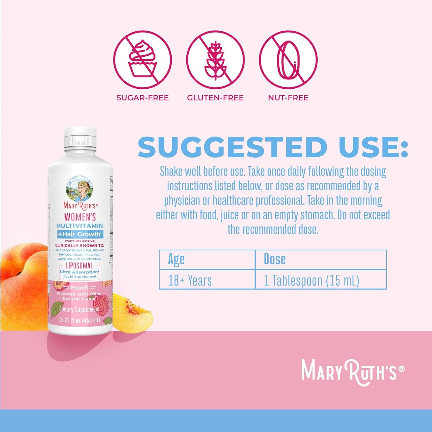Multivitamina para Mujeres + Hierro Líquido MaryRuth 60 gominolas