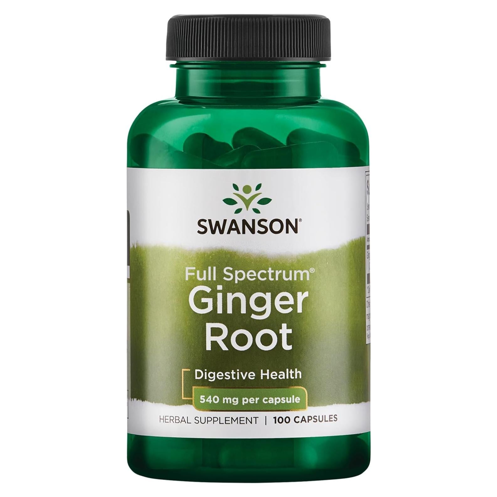 Raíz de Jengibre Swanson Premium 540 mg 100 Cápsulas