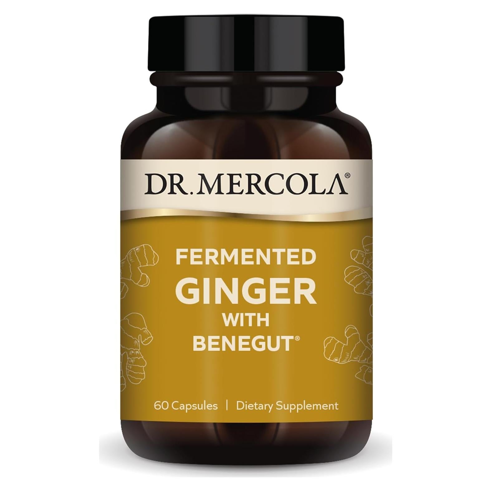 Suplemento Dietético Jengibre Fermentado Orgánico Dr. Mercola 60 Cápsulas