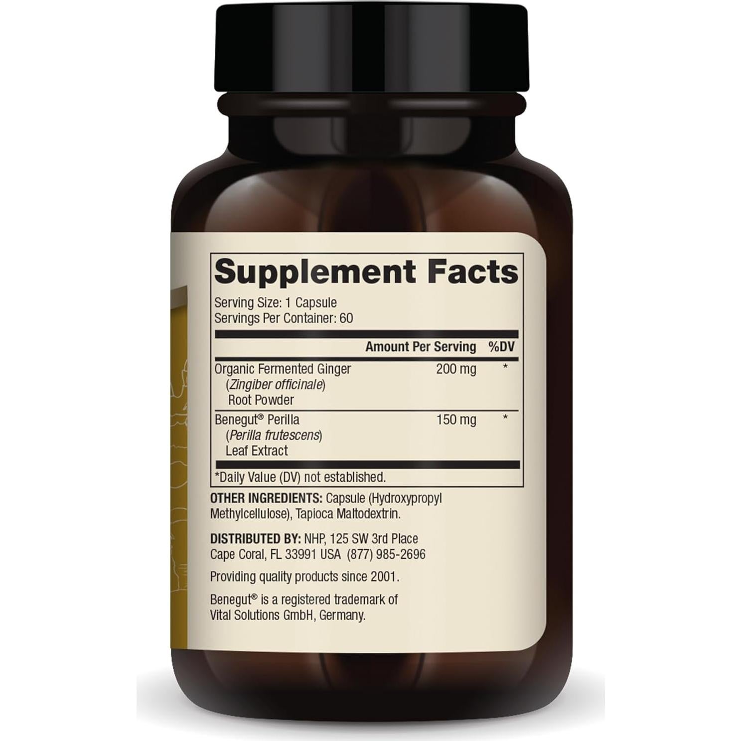 Suplemento Dietético Jengibre Fermentado Orgánico Dr. Mercola 60 Cápsulas