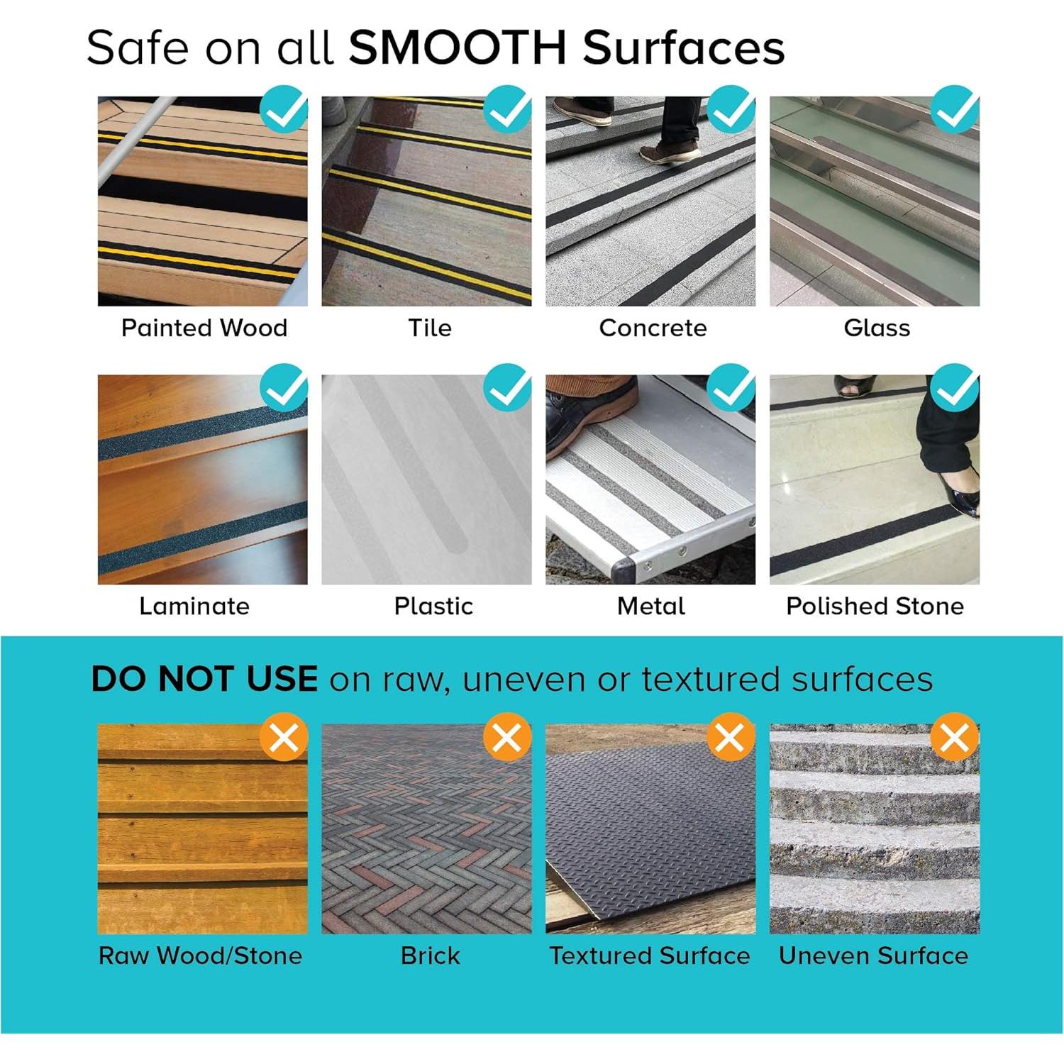 Cinta Antideslizante LifeGrip 2.54cm x 9.14m Negra para Piscina