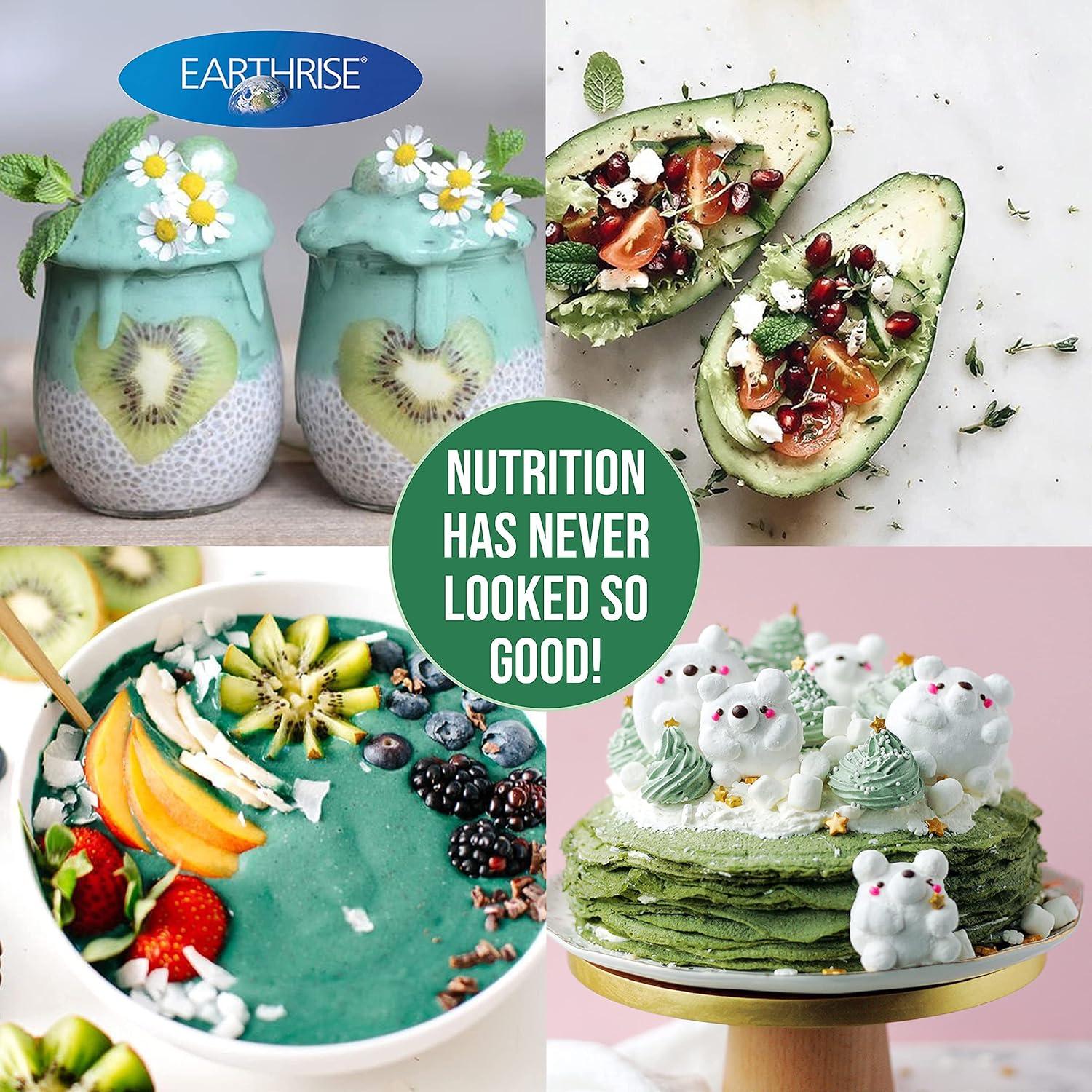 Polvo de Spirulina Natural Earthrise 454g - Vegano y Sin Gluten