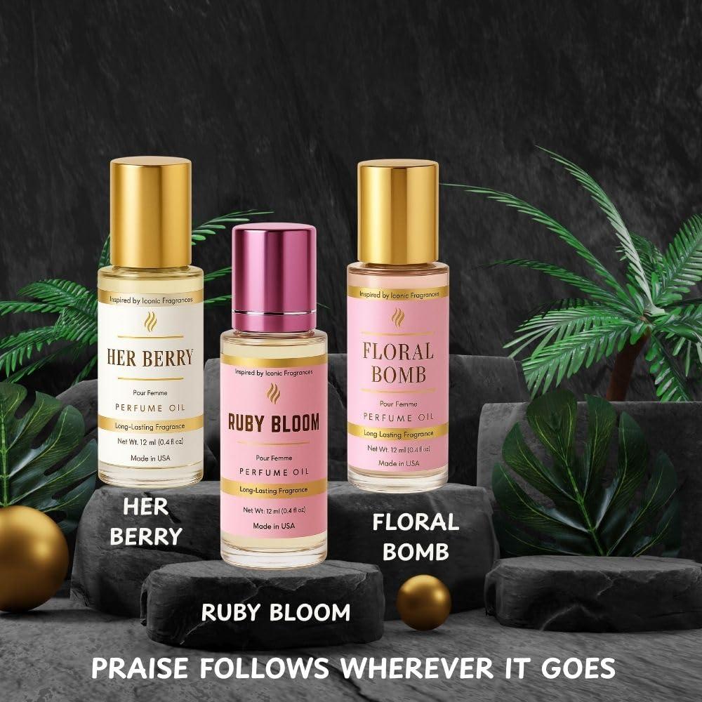 Set de Aceites de Perfume para Mujeres Bloom & Bomb 3 x 12 ml