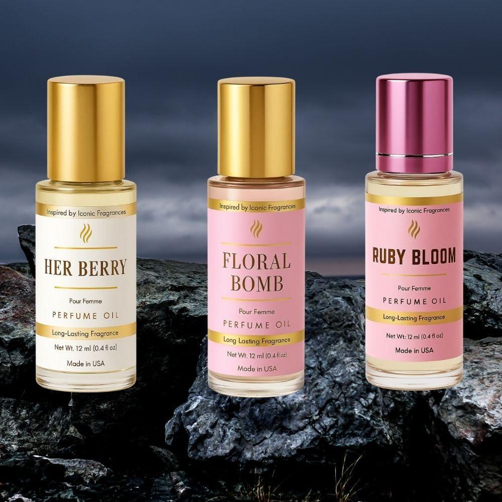 Set de Aceites de Perfume para Mujeres Bloom & Bomb 3 x 12 ml