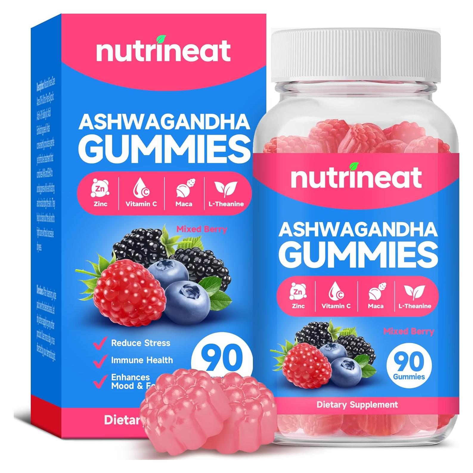Gomitas de Ashwagandha KSM-66 NutriNeat 90 Unidades