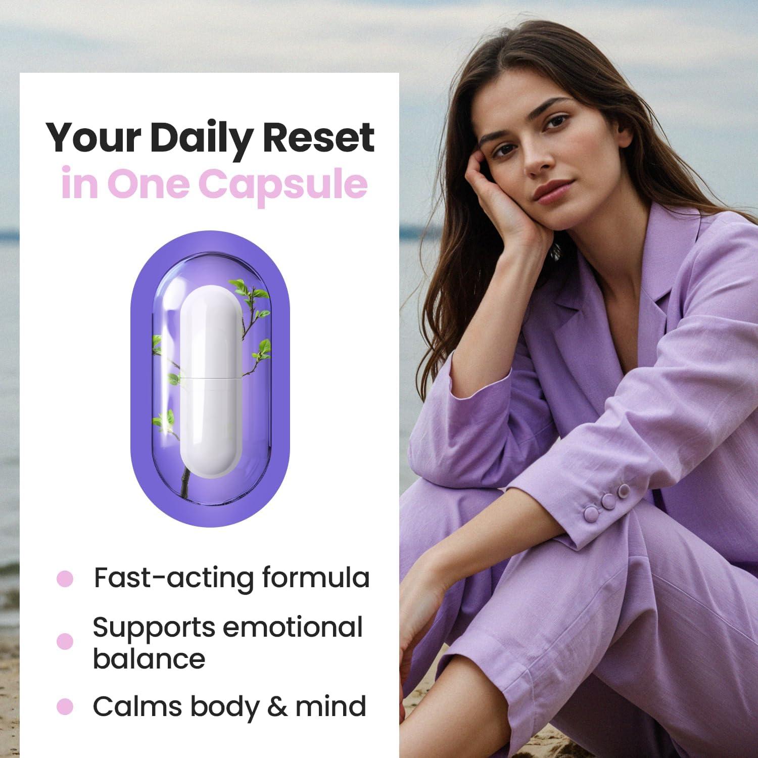 Suplemento Pure Calm Vitamax 60 Cápsulas - Relajación y Estado de Ánimo