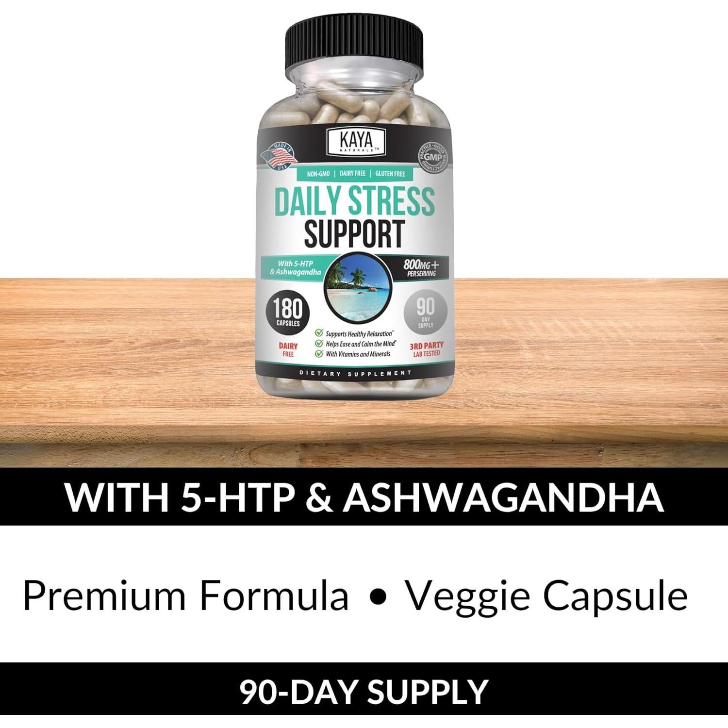 Suplemento Vitamínico Natural Kaya Naturals 180 Cápsulas