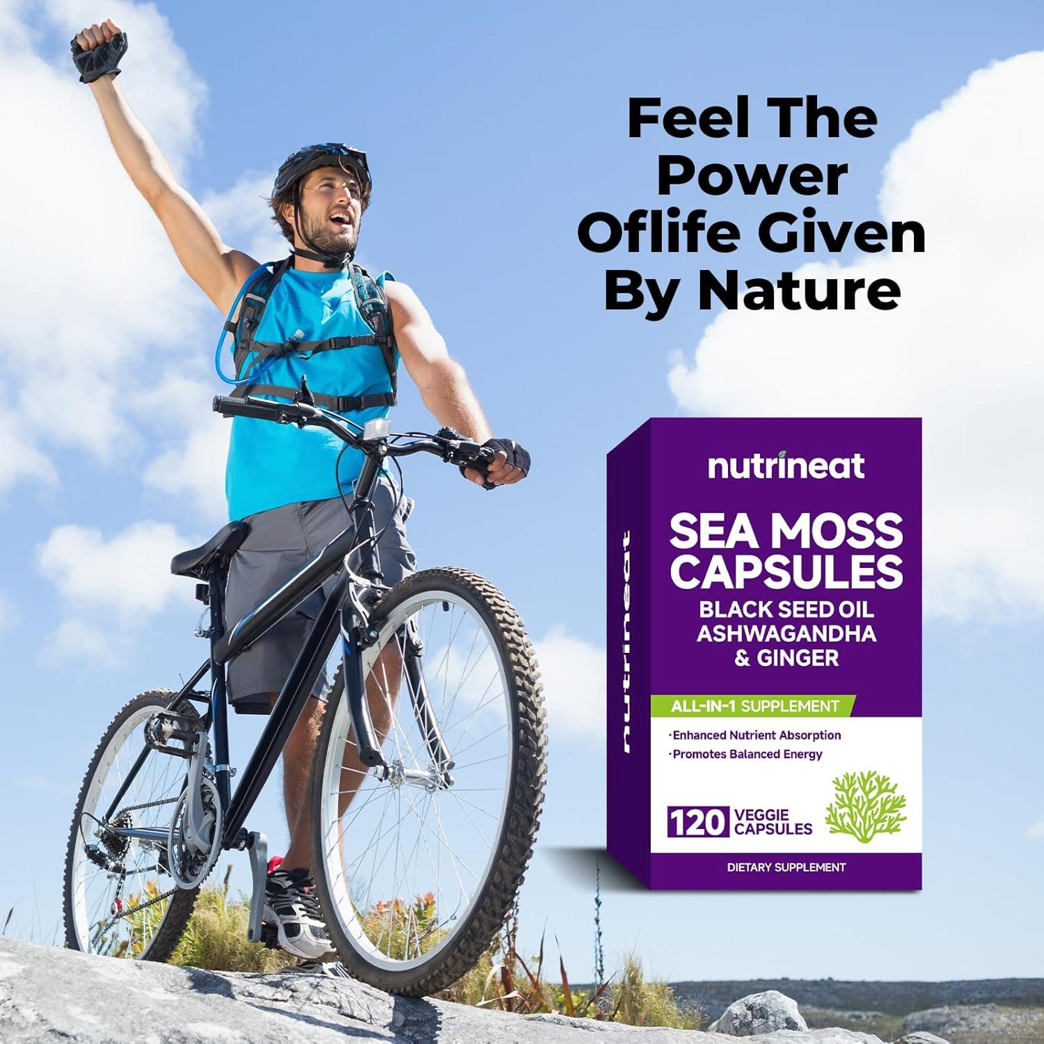 Cápsulas de Musgo Marino NutriNeat 120 Unidades Suplemento Natural