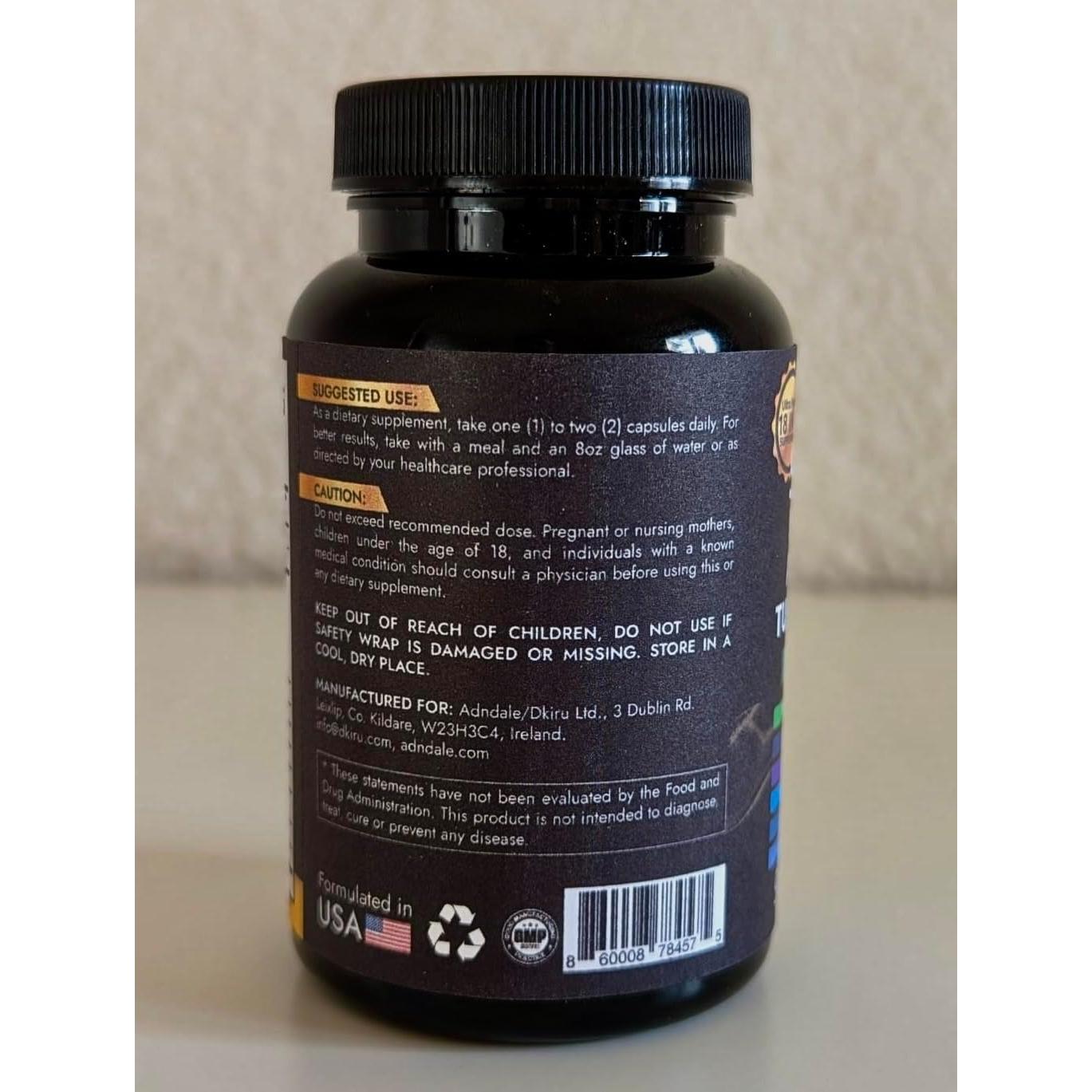 Cápsulas de Aceite de Semilla Negra Adndale 180 Conteo