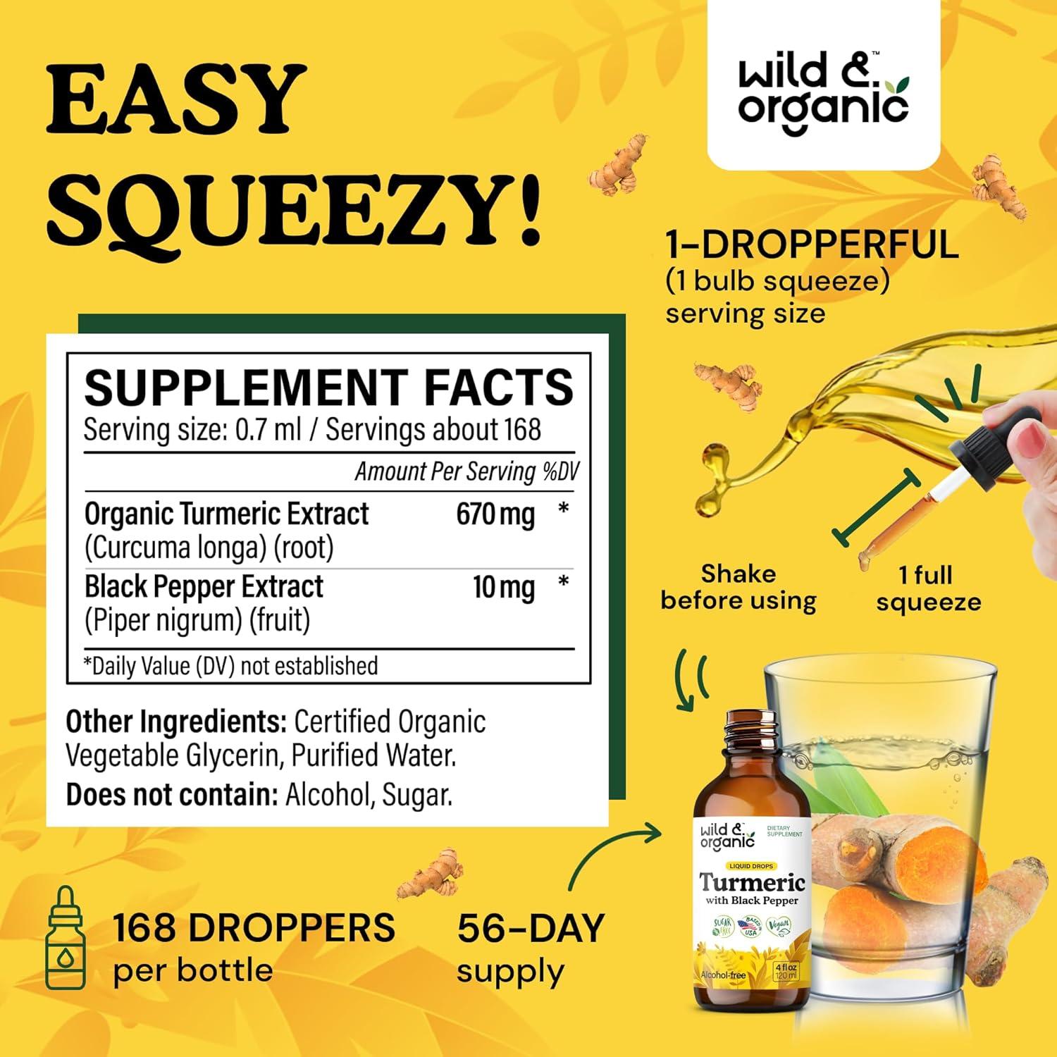 Tintura de Cúrcuma Orgánica Silvestre 118 ml - Soporte Movilidad