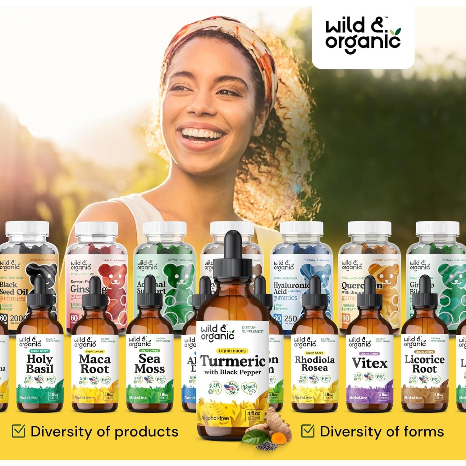 Tintura de Cúrcuma Orgánica Silvestre 118 ml - Soporte Movilidad