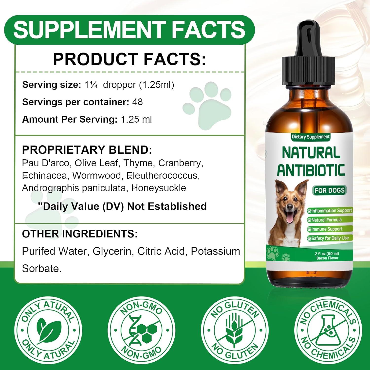 Antibiótico Natural para Perros RUAKPL 60ml - Suplemento Inmunológico