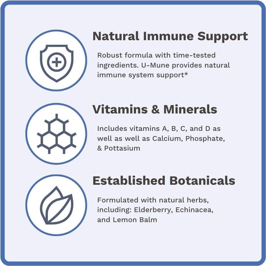 U-Mune Suplemento Inmunológico Utzy Naturals 60 Cápsulas