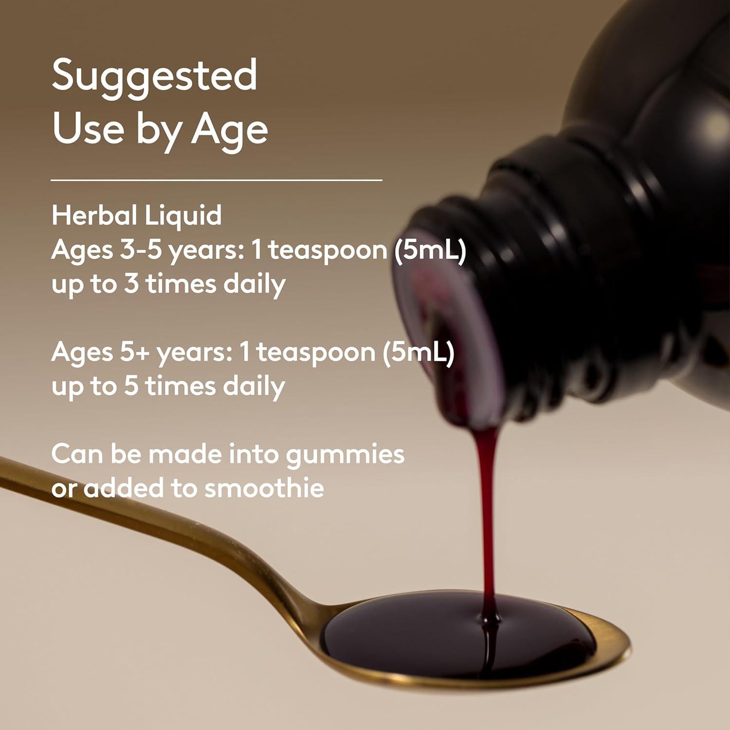 Children's Immune + Wellbeing Herbal Syrup, Daily Immunity with Elderberry, Echinacea & Olive Leaf, High Absorption, Elderberry Flavor, Plant-Based - 5.1 Fl oz (30 Servings)