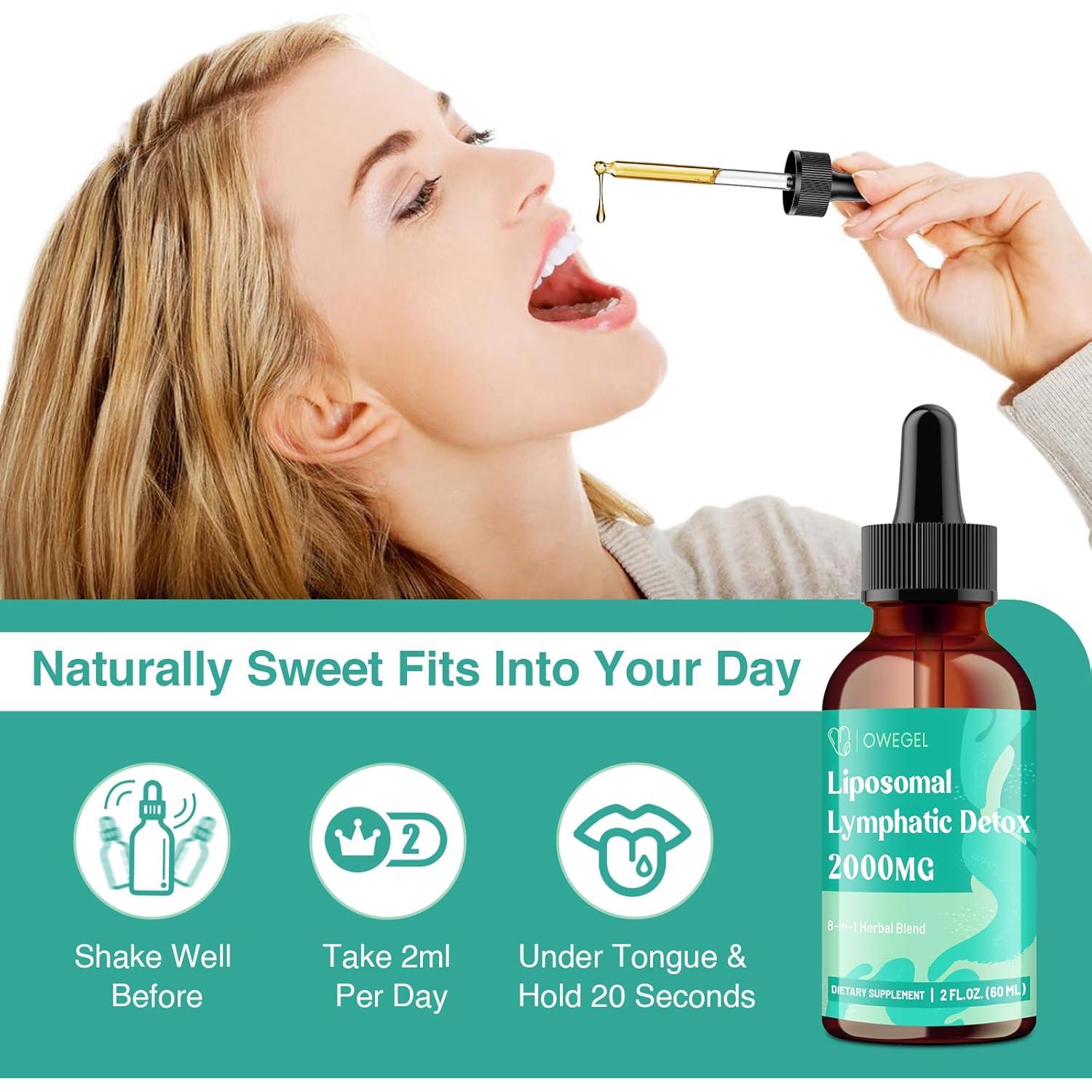 Gotas Liposomales Drenaje Linfático Owegel 2000mg 60ml