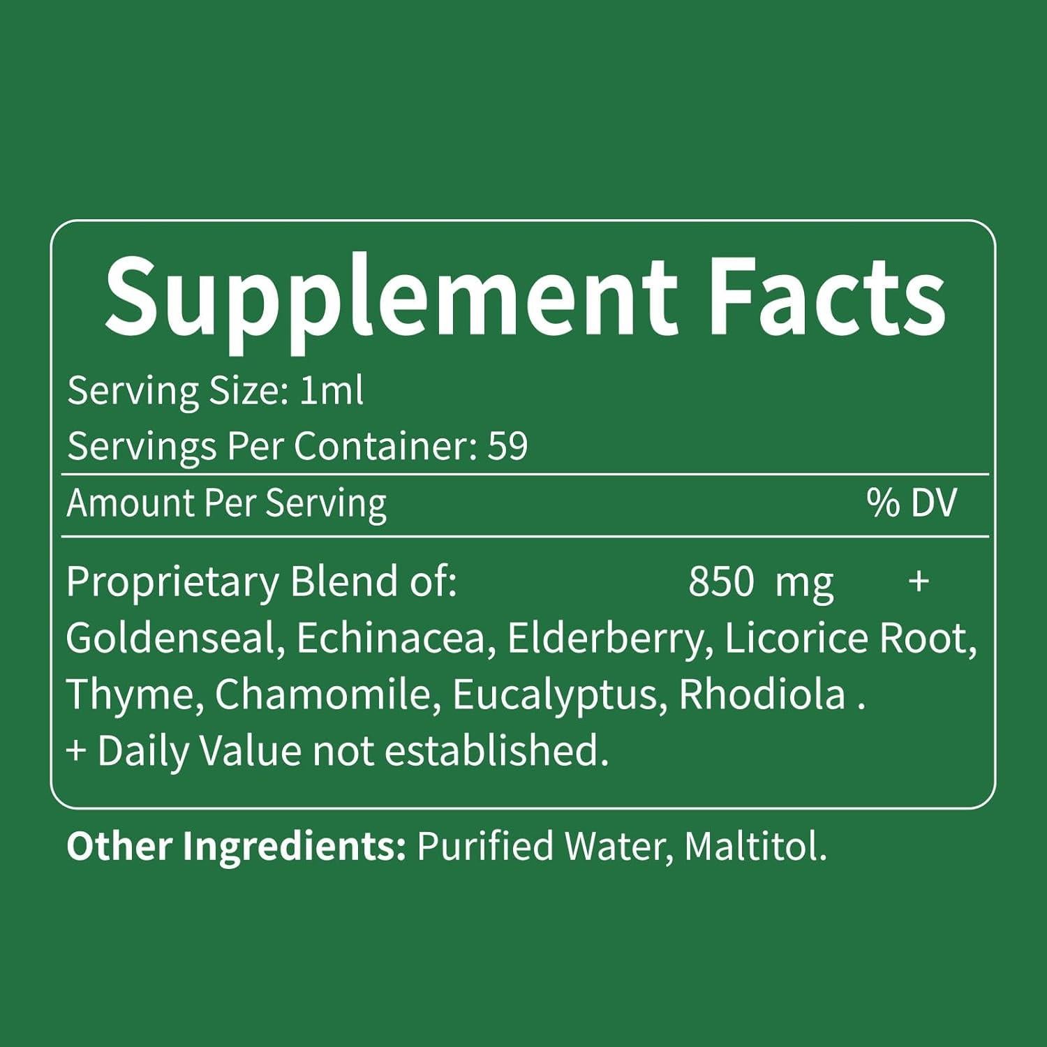 Gotas Inmunológicas Selvaherb 59ml - Goldenseal y Echinacea