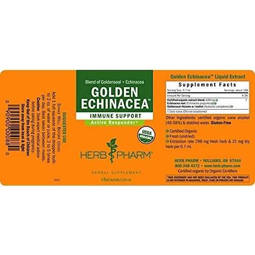 Extracto Líquido de Equinácea Dorada Herb Pharm 118ml Orgánico