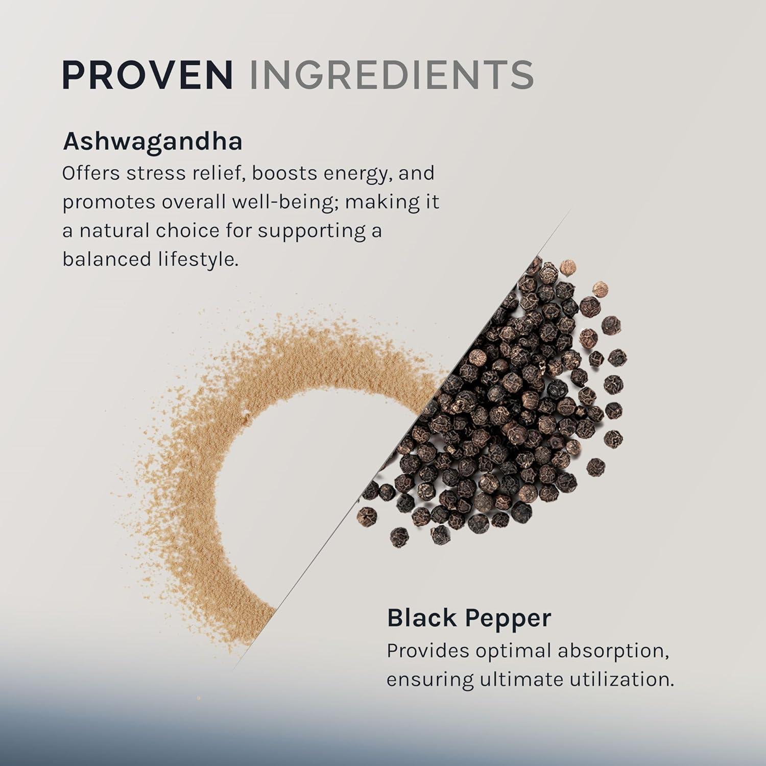 Suplemento de Ashwagandha InfiniWell 60 Cápsulas - Equilibrio Hormonal y Relajación