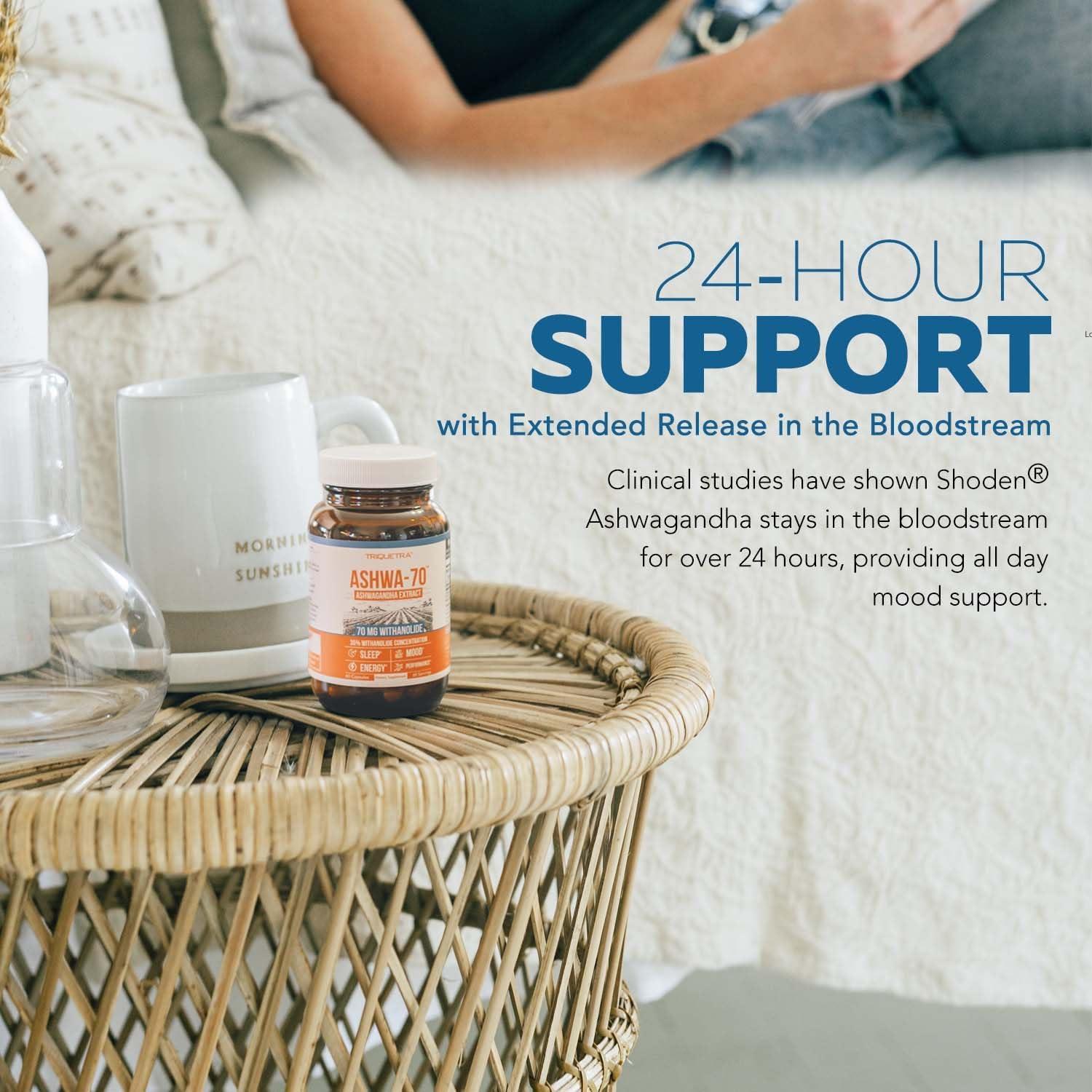 Ashwagandha TriquetraHealth 35% Withanolides 60 Cápsulas