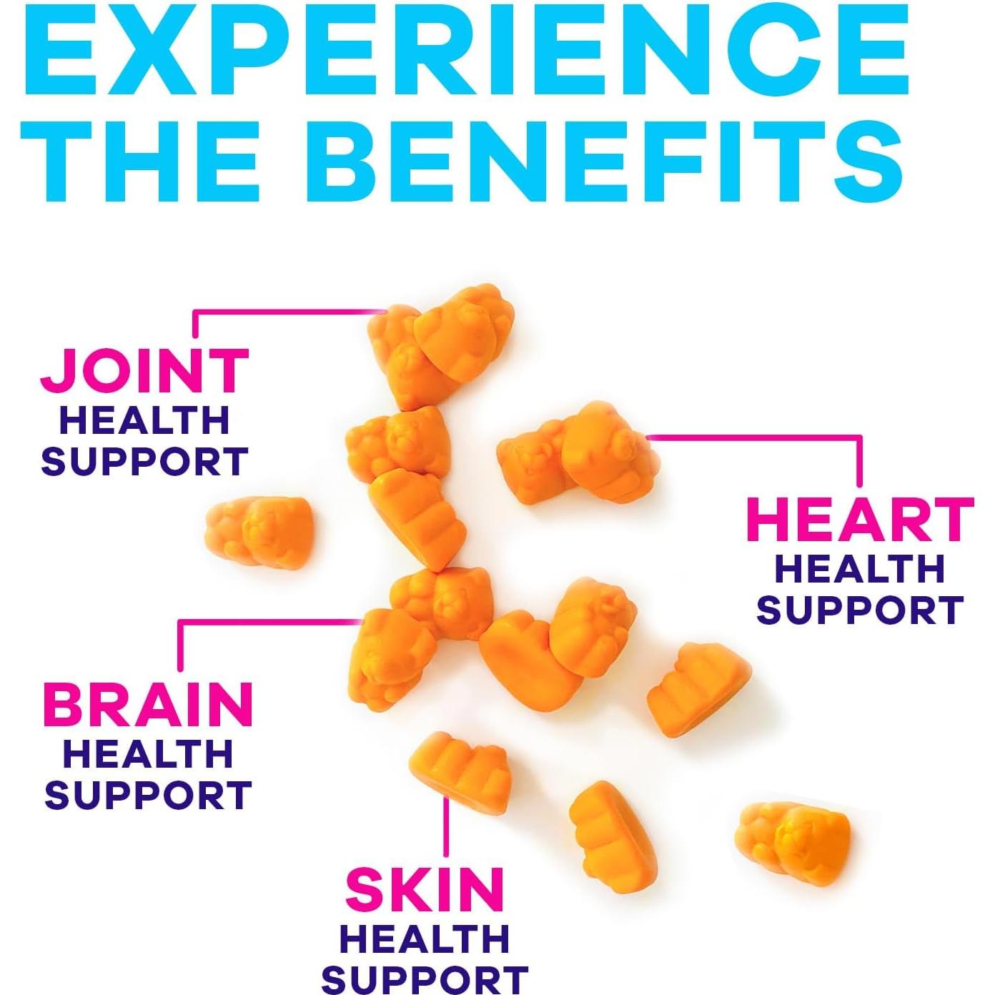 Gomitas de Cúrcuma y Curcumina Veganas - 120 Unidades