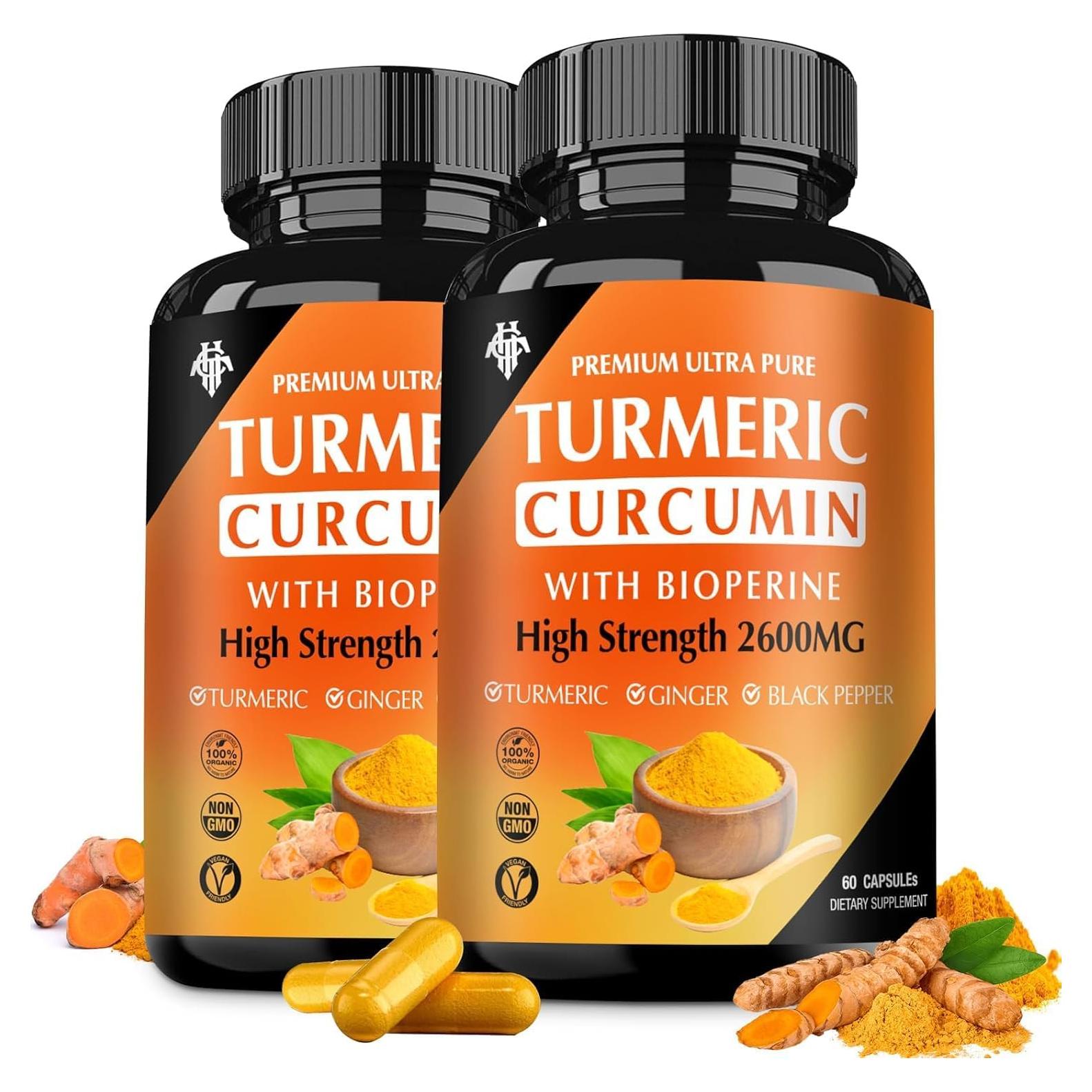 Suplemento de Cúrcuma Curcumina CHANUBITO 2600mg 95% Absorción