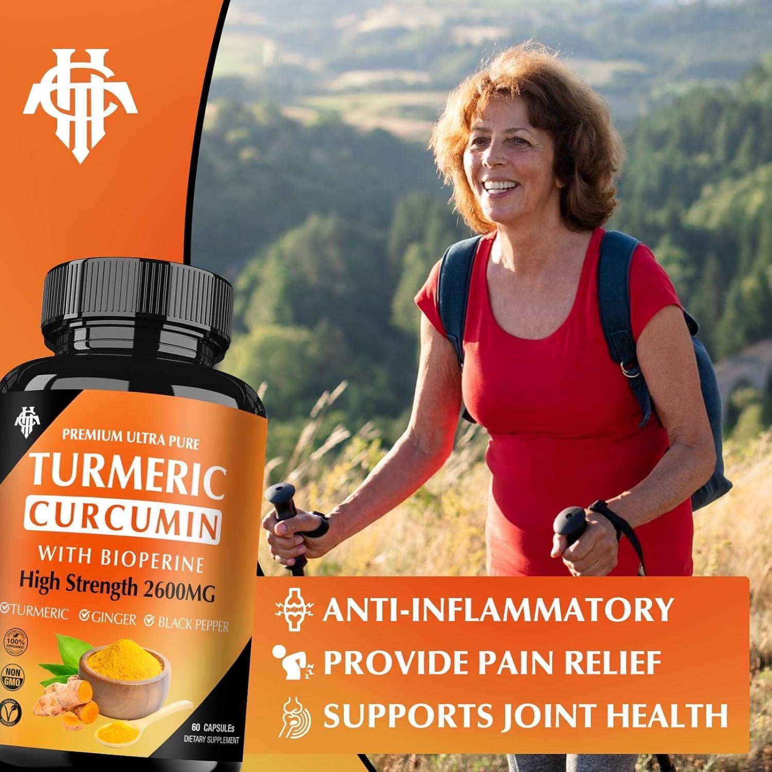 Suplemento de Cúrcuma Curcumina CHANUBITO 2600mg 95% Absorción