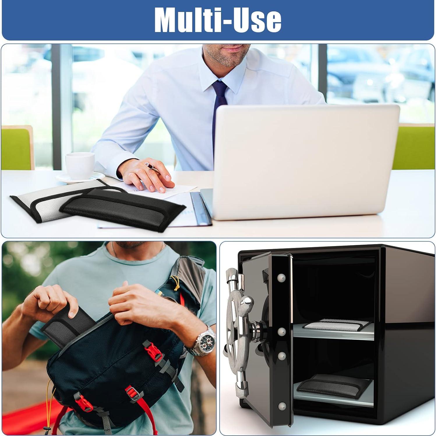 Leinuosen 6 Bolsas Ignífugas 20x12 cm Impermeables