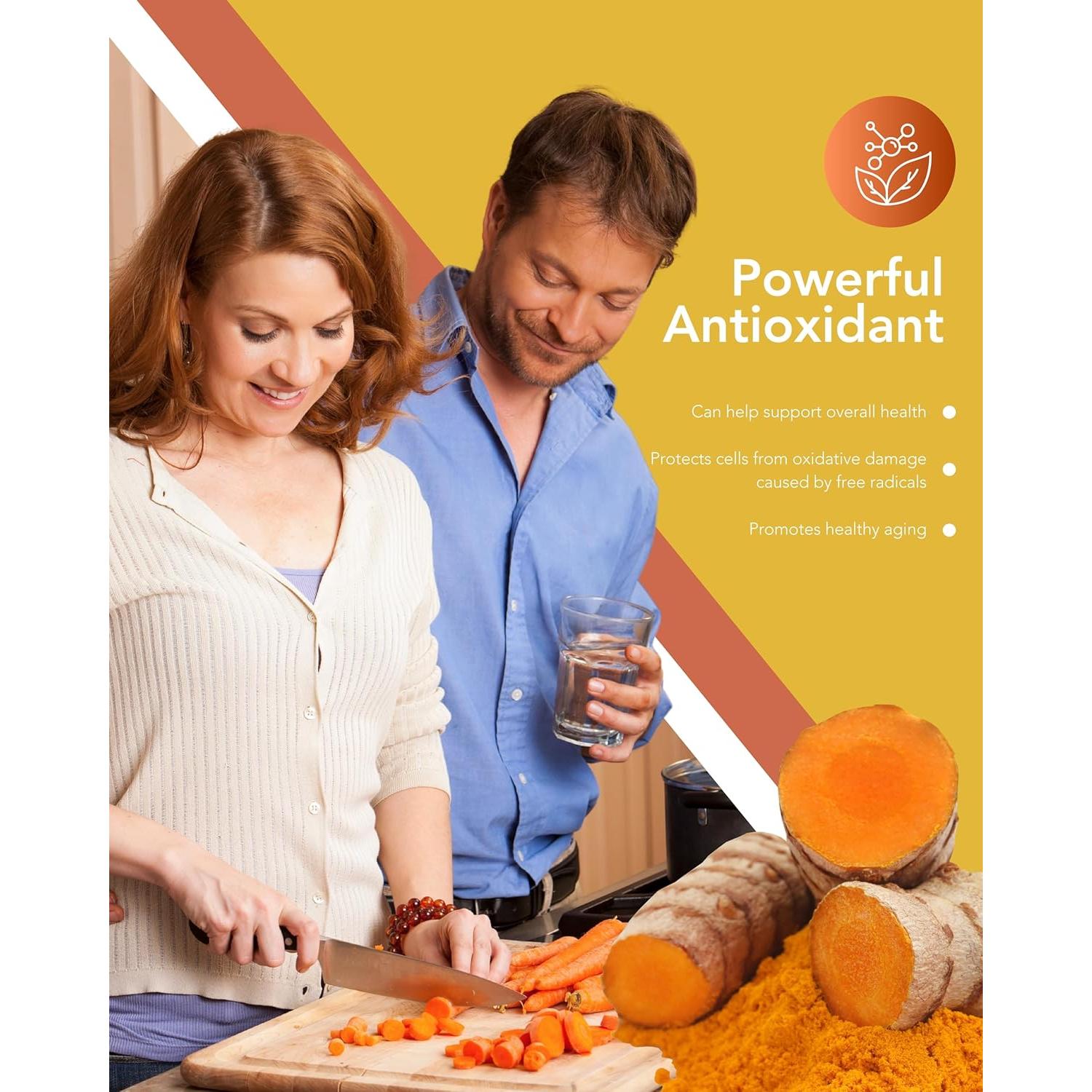 Cápsulas de Cúrcuma y Jengibre Orgánicas COGNITUNE 95% Curcuminoides