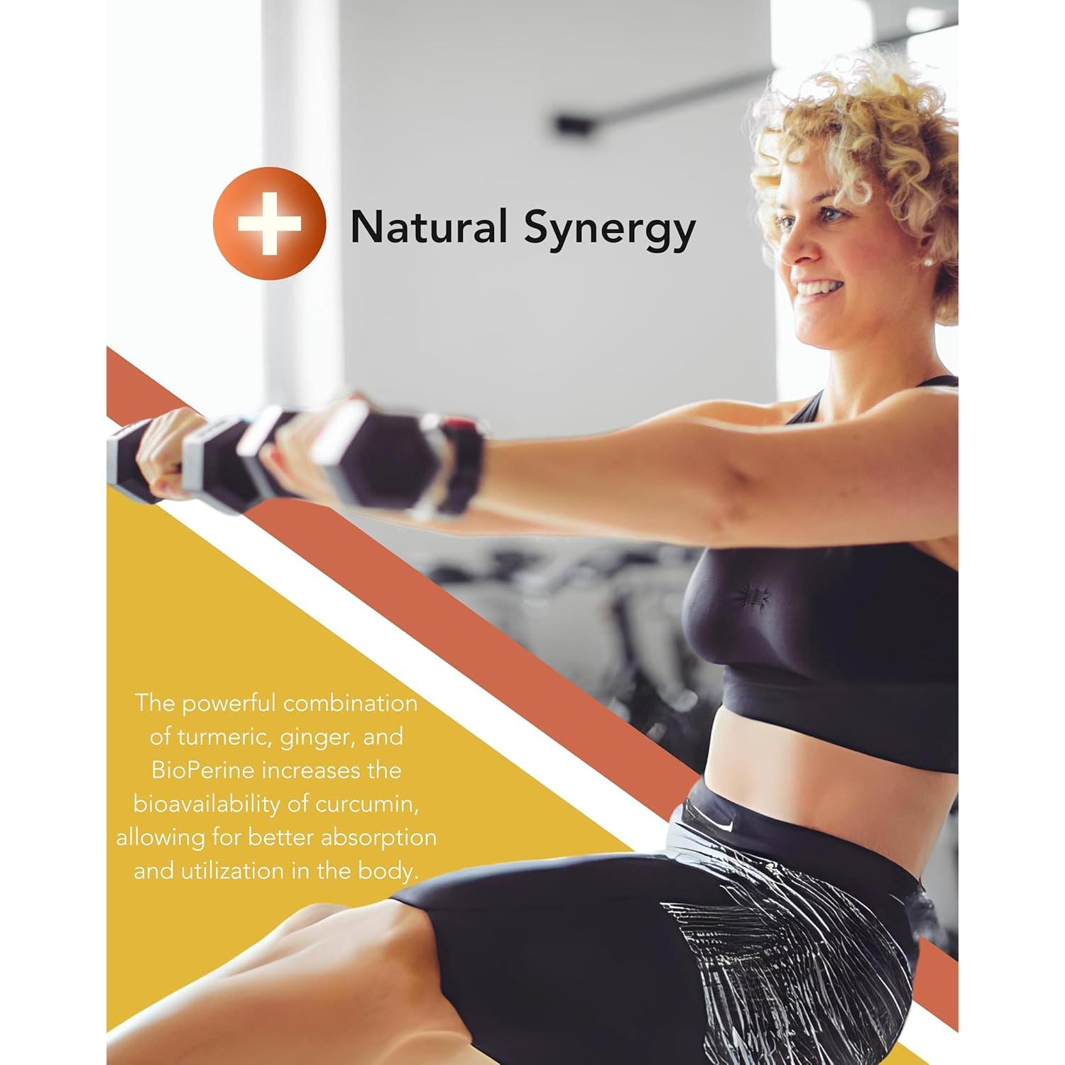 Cápsulas de Cúrcuma y Jengibre Orgánicas COGNITUNE 95% Curcuminoides