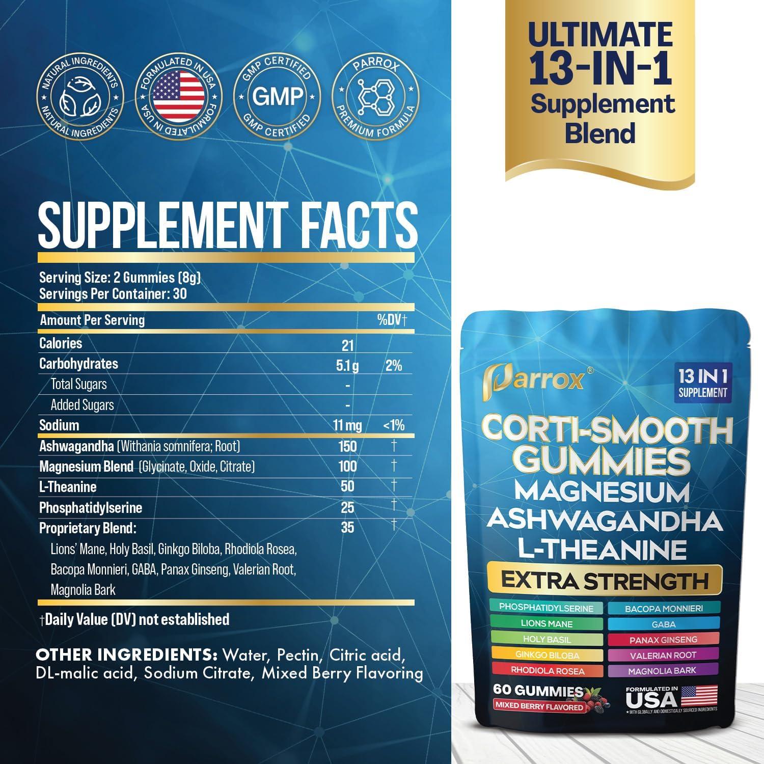 Gominolas Corti-Smooth Parrox 60 Unidades - Sabor Frutos Mixtos