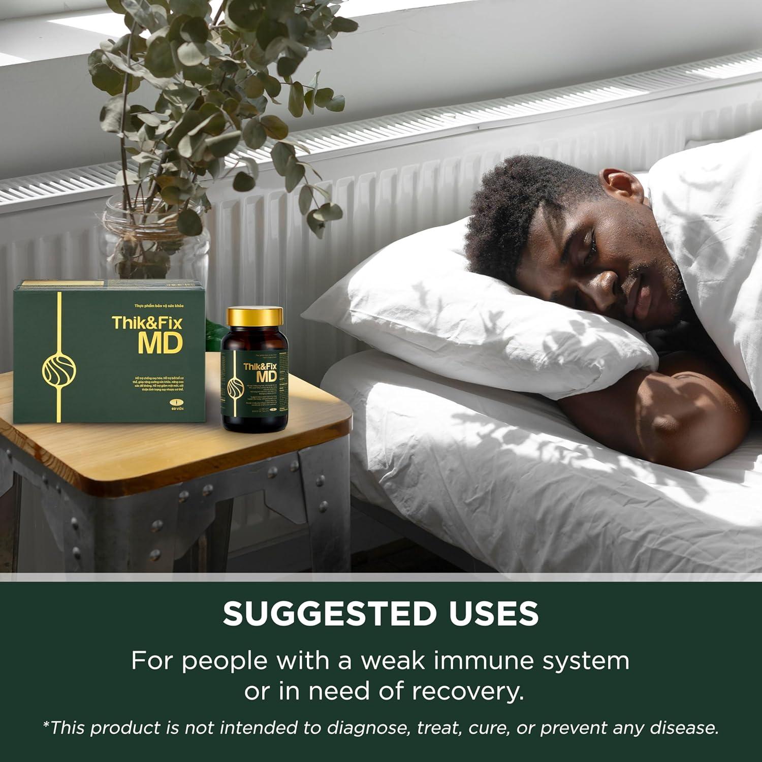 Suplemento Inmunológico Thik&Fix MD con Ginseng y Reishi 60 Gelatinas