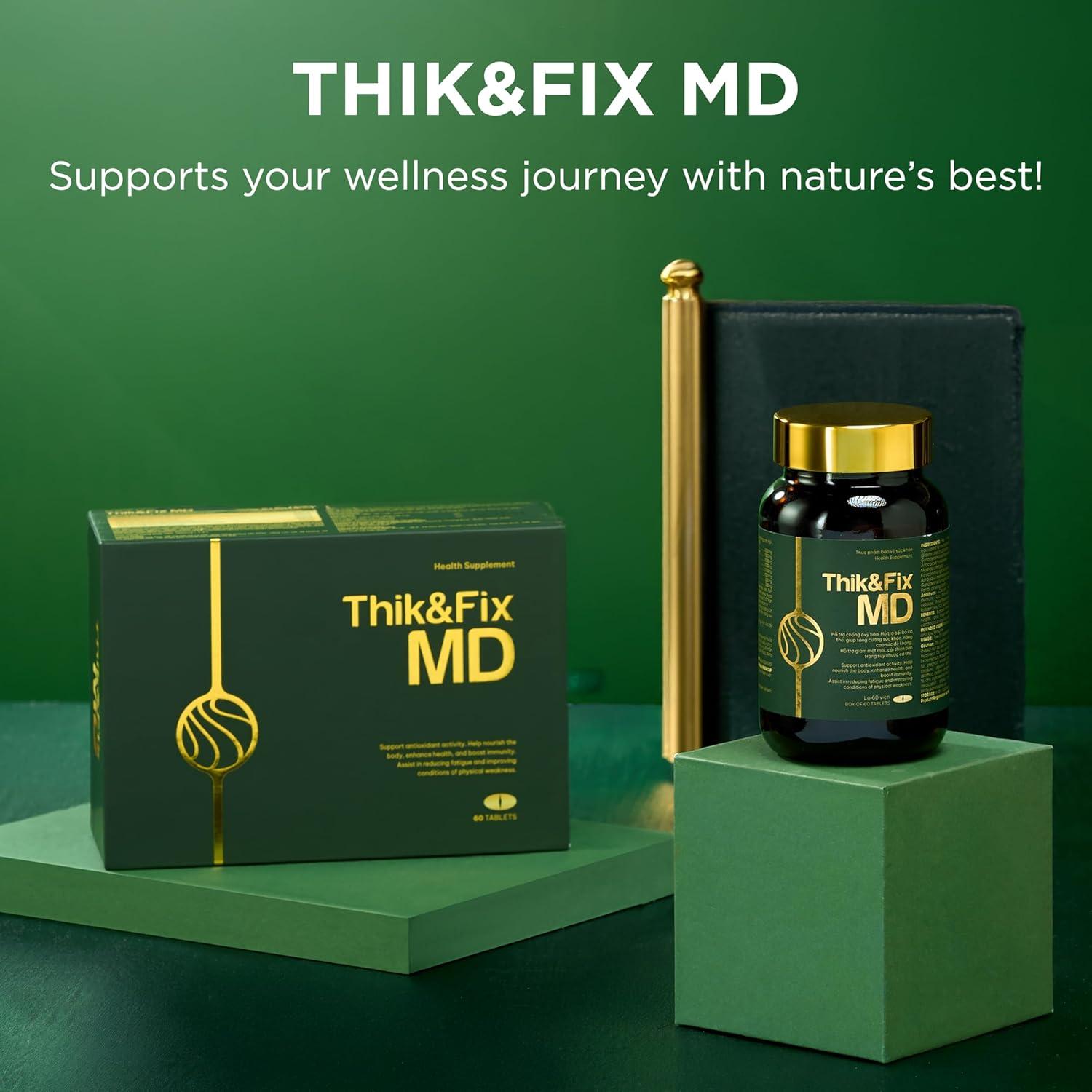 Suplemento Inmunológico Thik&Fix MD con Ginseng y Reishi 60 Gelatinas